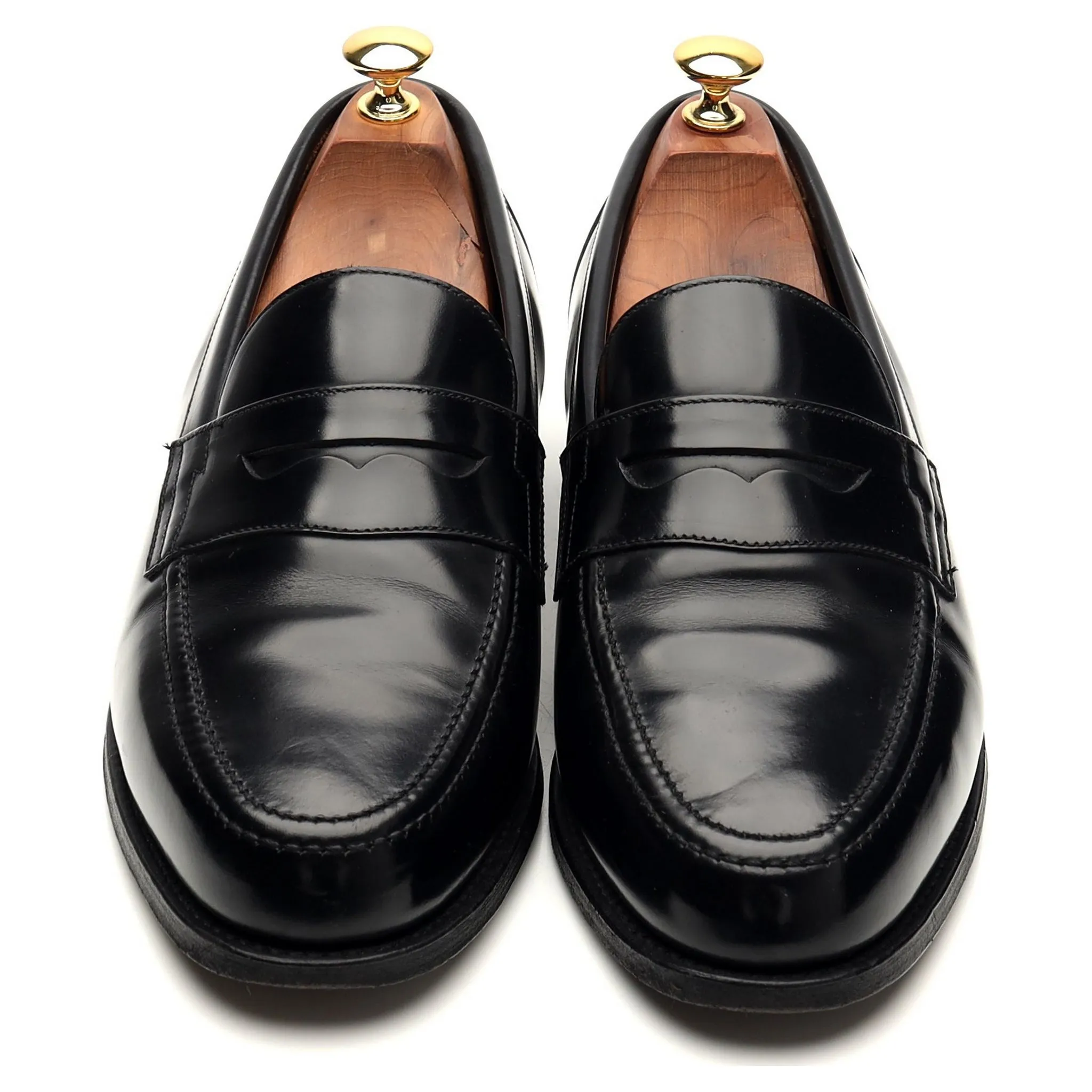 Shipton & Heneage 'Elstree' Black Leather Loafers UK 9 EX