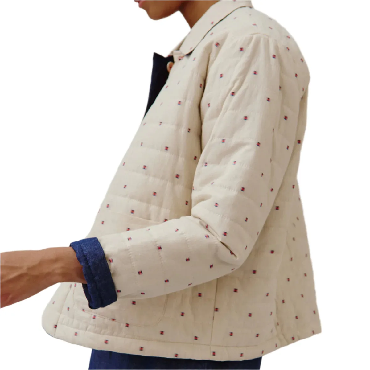Sideline Dawn Jacket Ecru Pattern / Denim