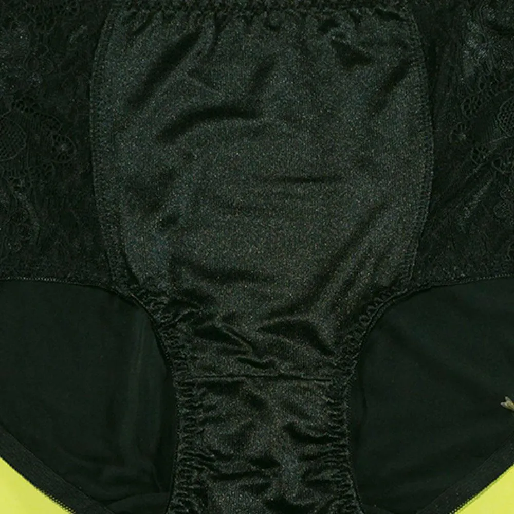 Silk Net Panty Soft Cotton - Flourish Mix Colors Soft Cotton Silk Net Panty Colour Blue - 2372