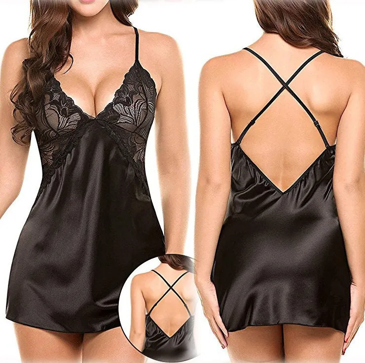 Silk Nightdress | Lace Nightdress | Lace Lingerie | Silk Lingerie