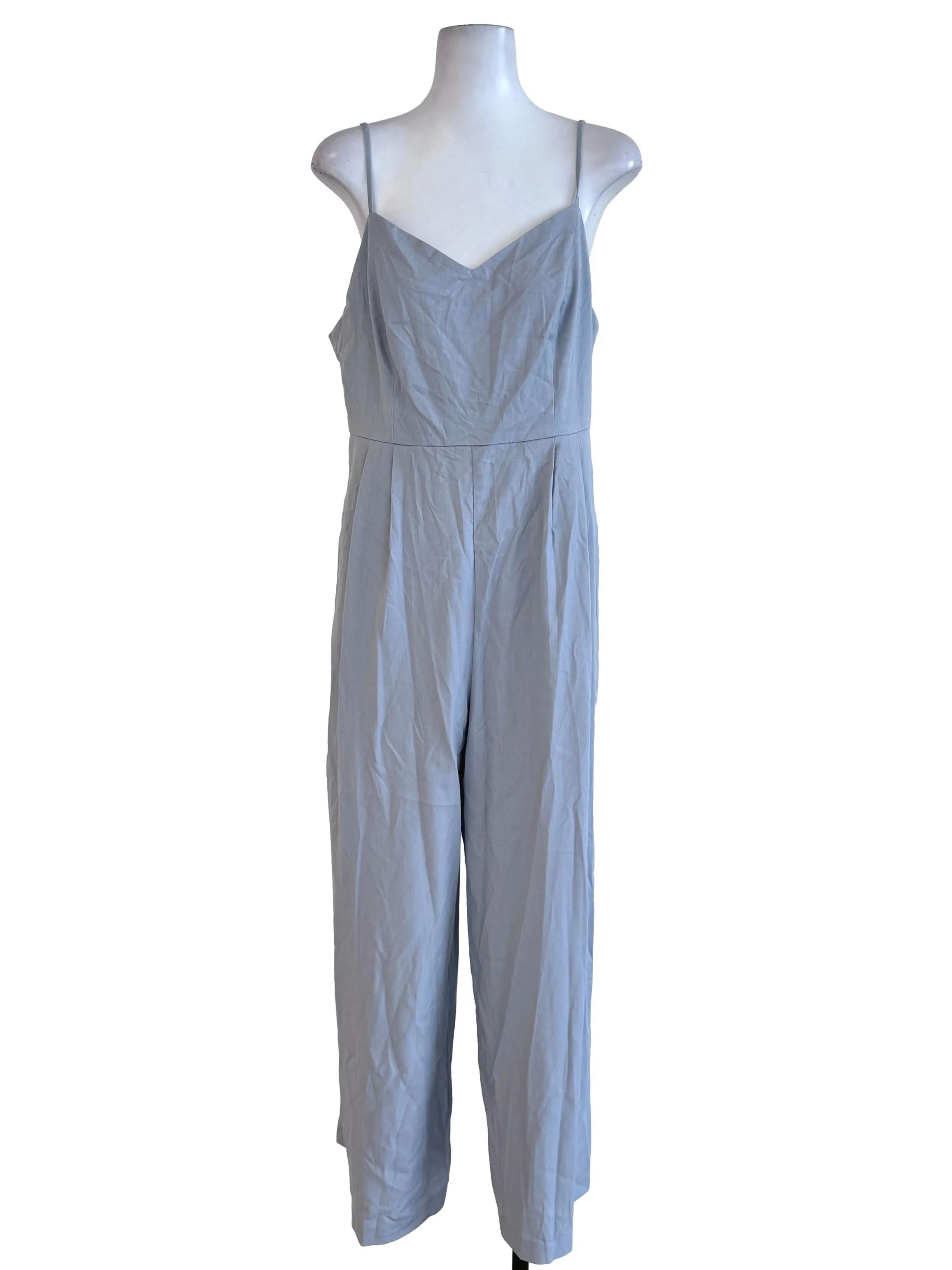 Silver Grey Sleeveless Jumpsuits