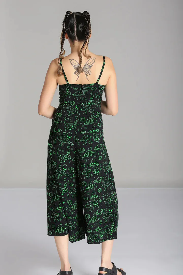 SIZE 12* Mulder Alien Print Jumpsuit