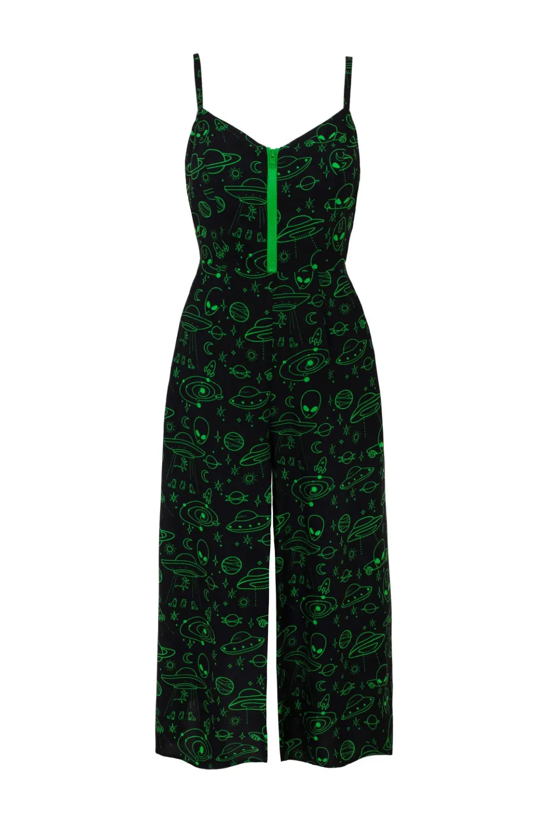 SIZE 12* Mulder Alien Print Jumpsuit