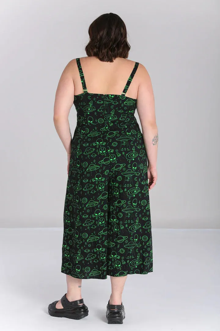 SIZE 12* Mulder Alien Print Jumpsuit