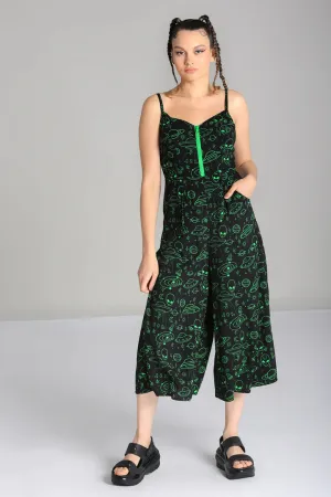 SIZE 12* Mulder Alien Print Jumpsuit