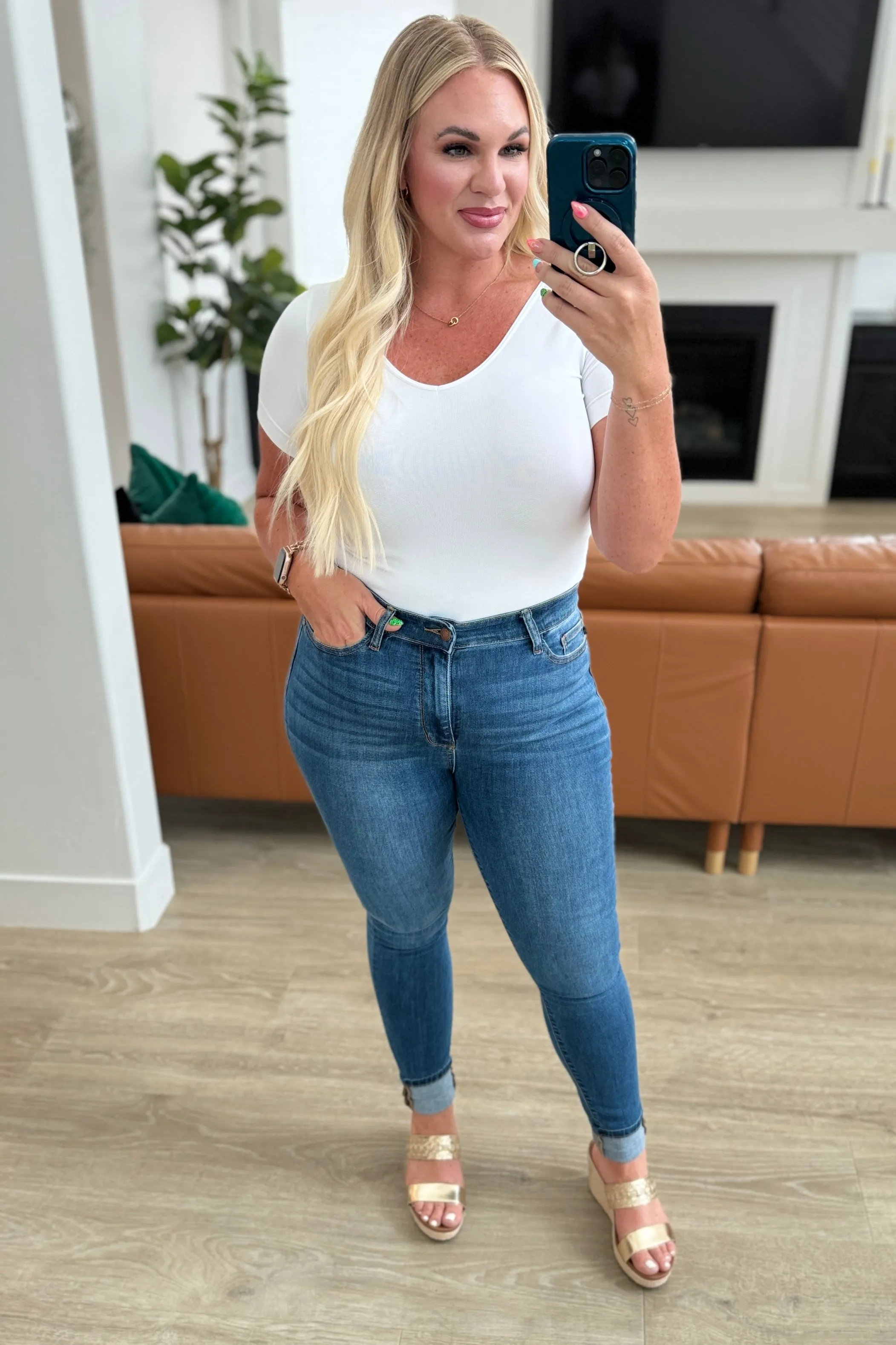 **Size 18W The Robison- High Rise Skinny Judy Blue Jeans