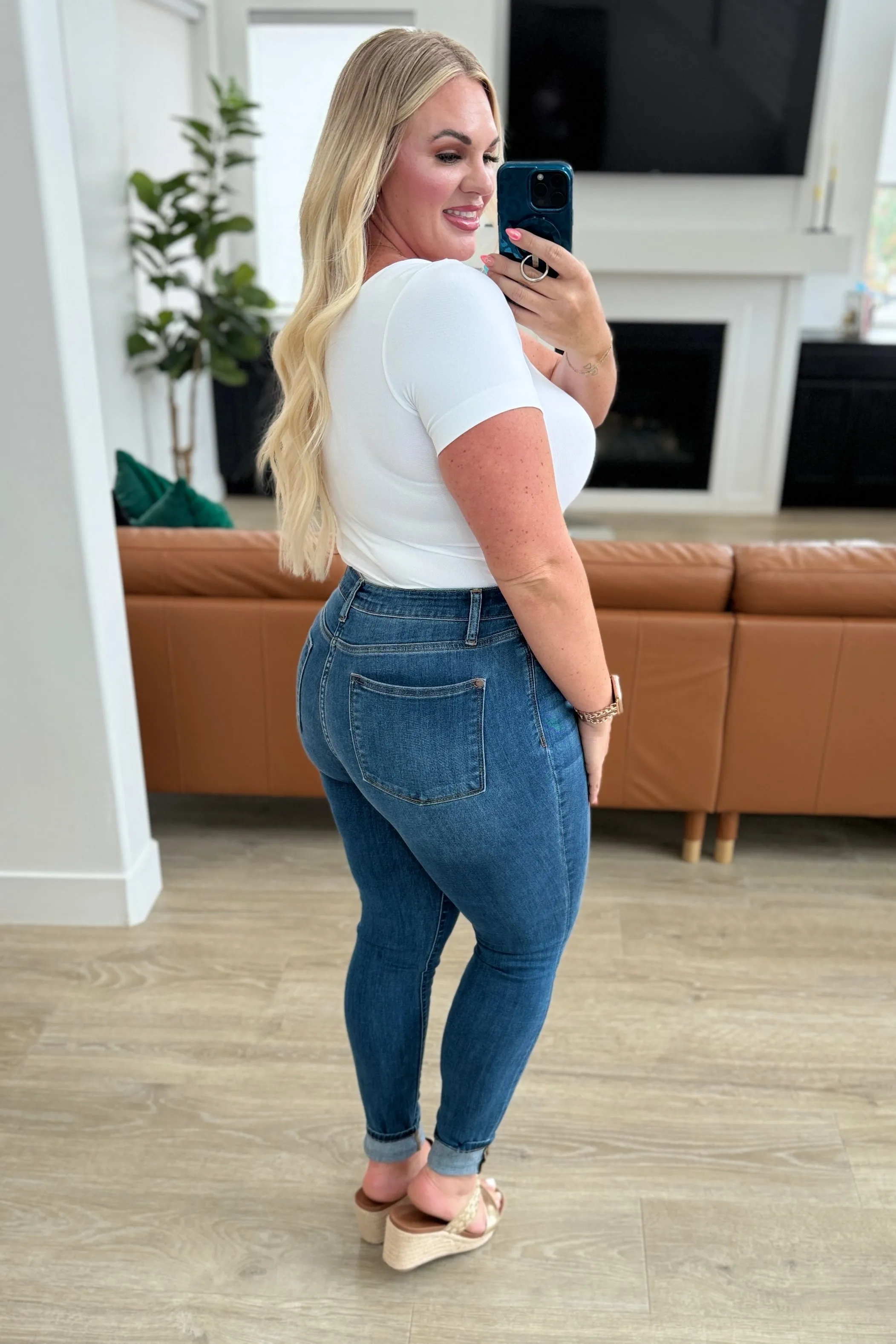**Size 18W The Robison- High Rise Skinny Judy Blue Jeans