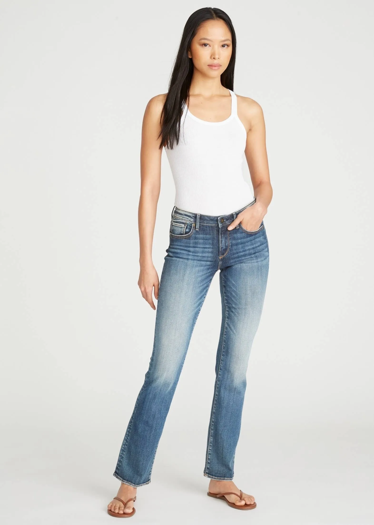 Size 24 - Sloane Bootcut Denim Jeans by DRIFTWOOD - Versatile Mid-Wash Fit