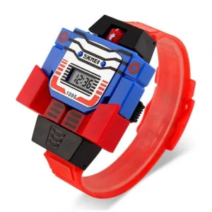 SKMEI 1095 Children Wristwatch for Boy w/ Detachable Robot Deformation Toy
