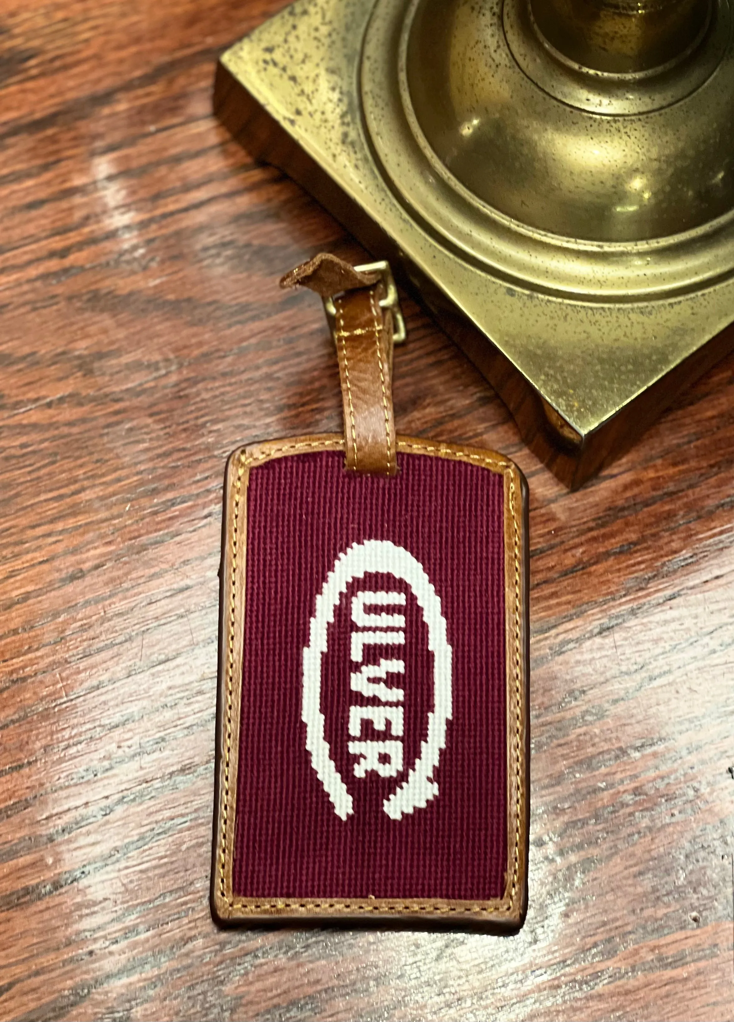 Smathers & Branson Luggage Tag Maroon