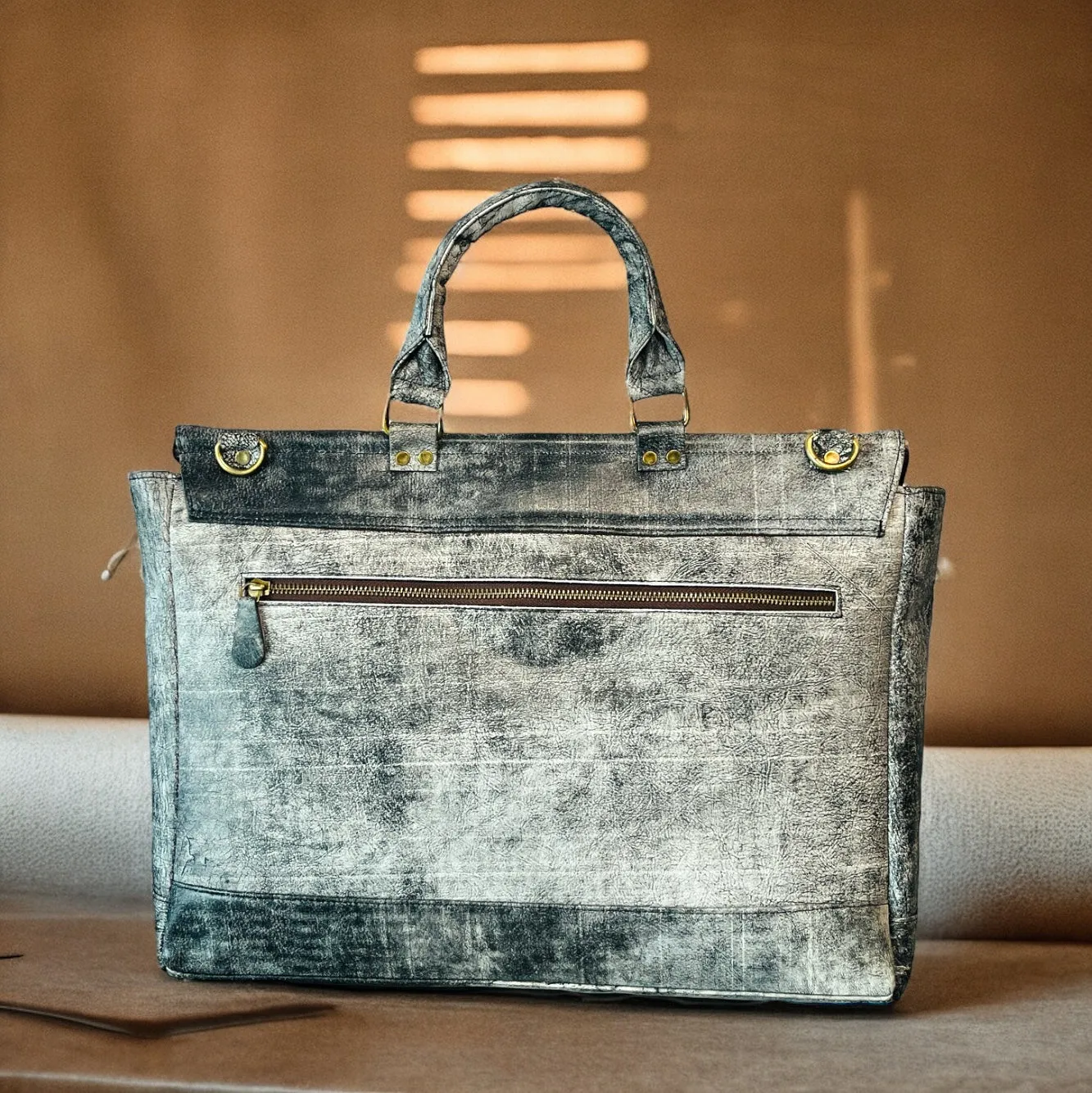Snakeskin Antique Leather Bag