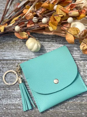 Snap closure Keychain Wallet