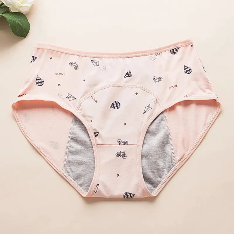 Soft Modal Girls' Briefs – Leak-Proof Menstrual Panties for Teens