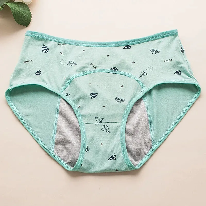 Soft Modal Girls' Briefs – Leak-Proof Menstrual Panties for Teens