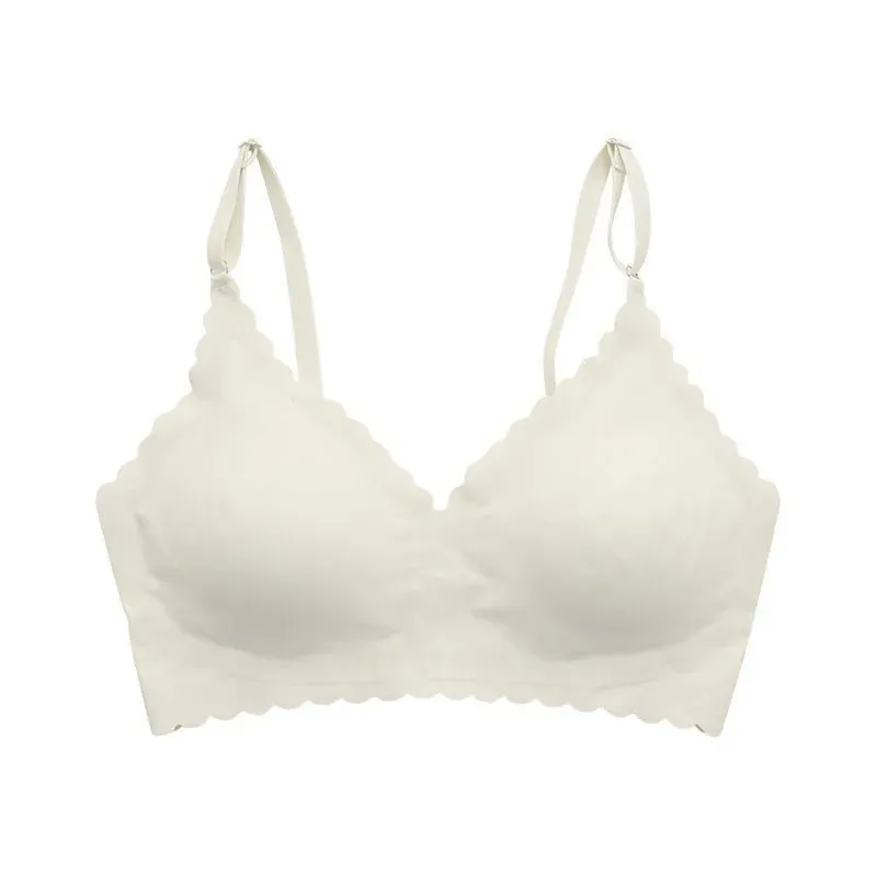 Solid Color Seamless Bra Sports Bras Seamless Gather Bra