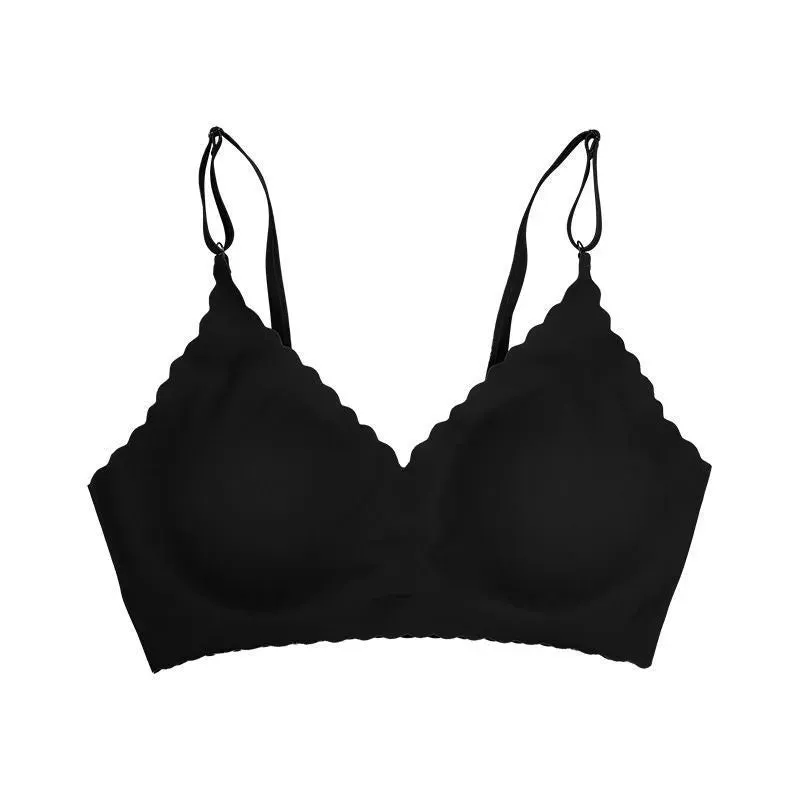 Solid Color Seamless Bra Sports Bras Seamless Gather Bra