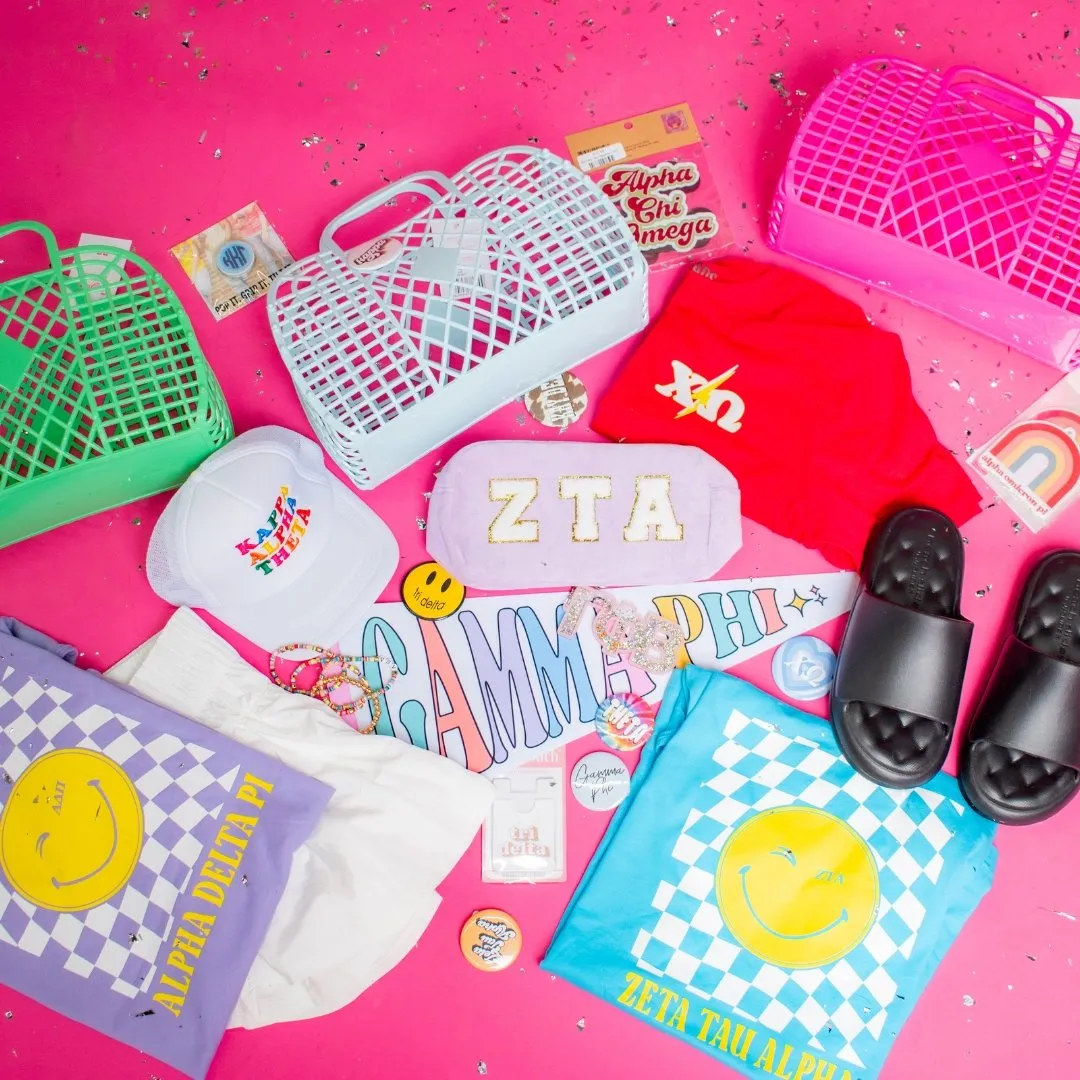 Sorority Confetti Keychain