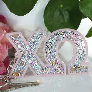 Sorority Confetti Keychain