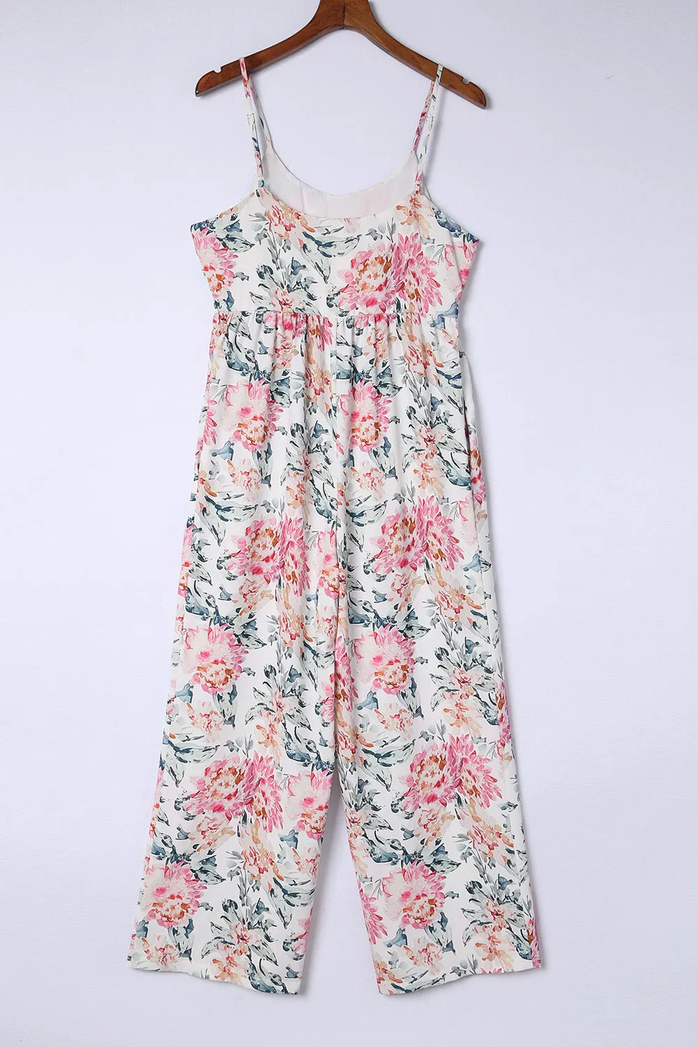 Spaghetti Straps Wide Leg Jumpsuit