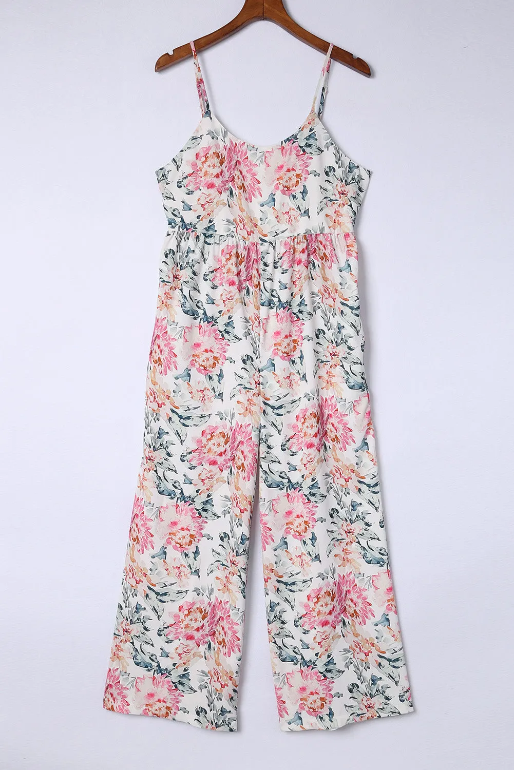 Spaghetti Straps Wide Leg Jumpsuit
