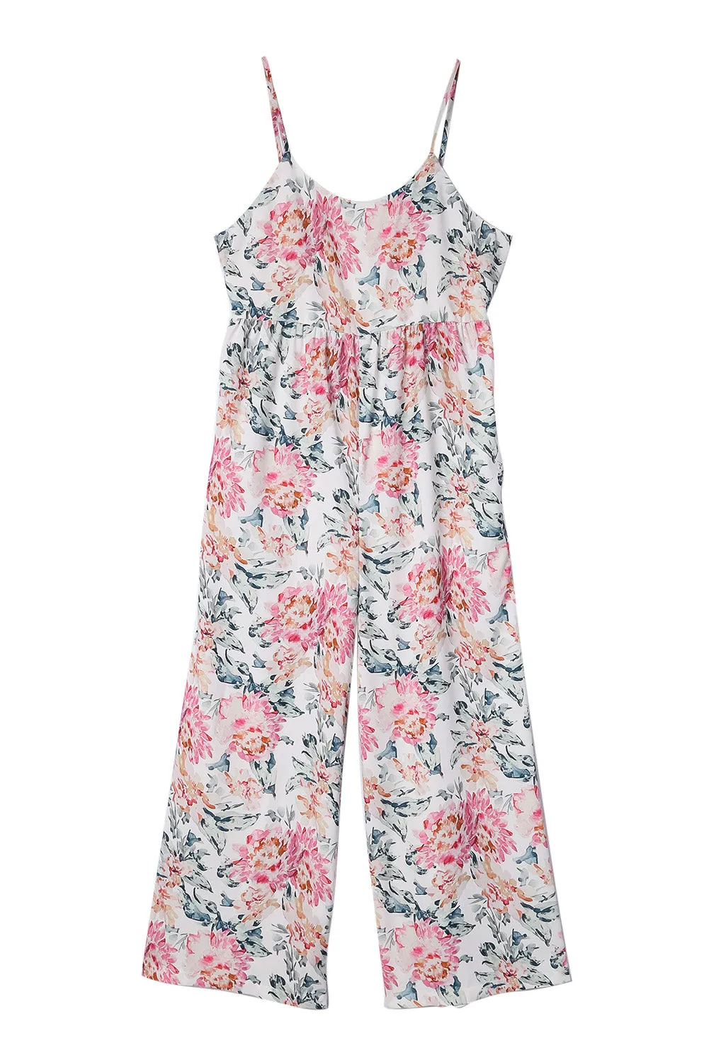 Spaghetti Straps Wide Leg Jumpsuit