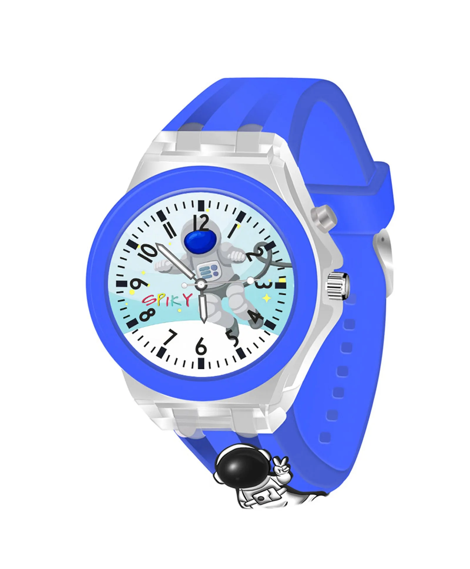 Spiky 3D Cartoon Analog Light Watch for Kids