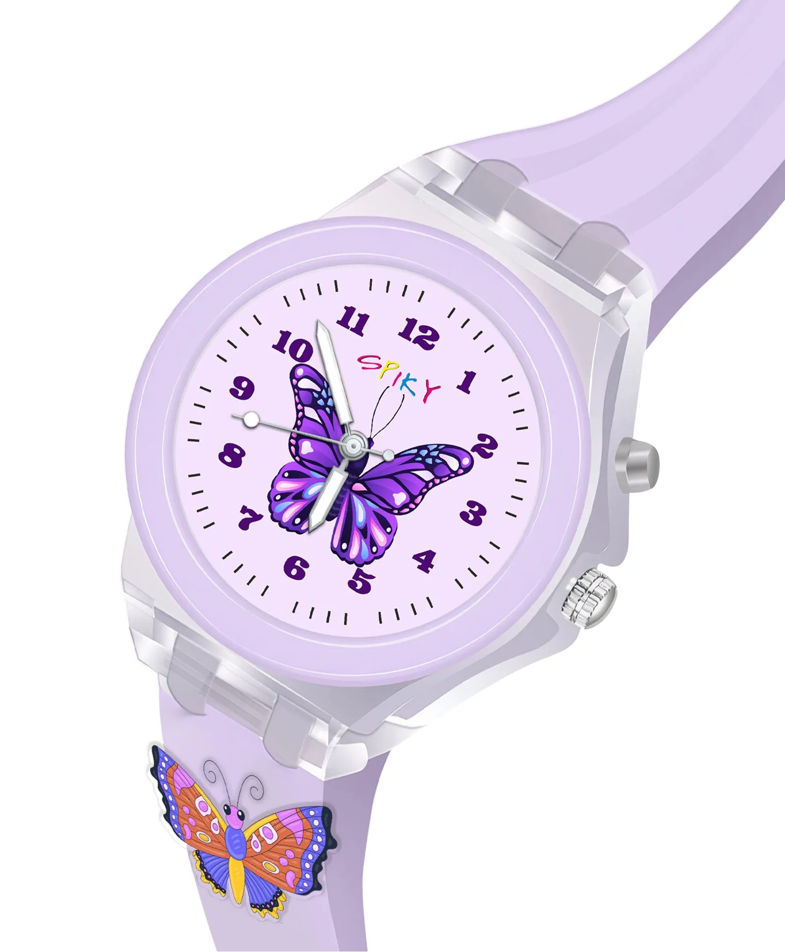 Spiky 3D Cartoon Analog Light Watch for Kids