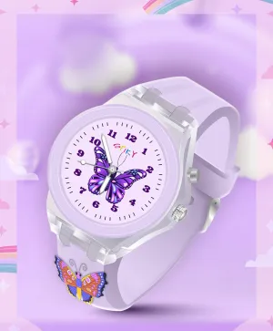 Spiky 3D Cartoon Analog Light Watch for Kids