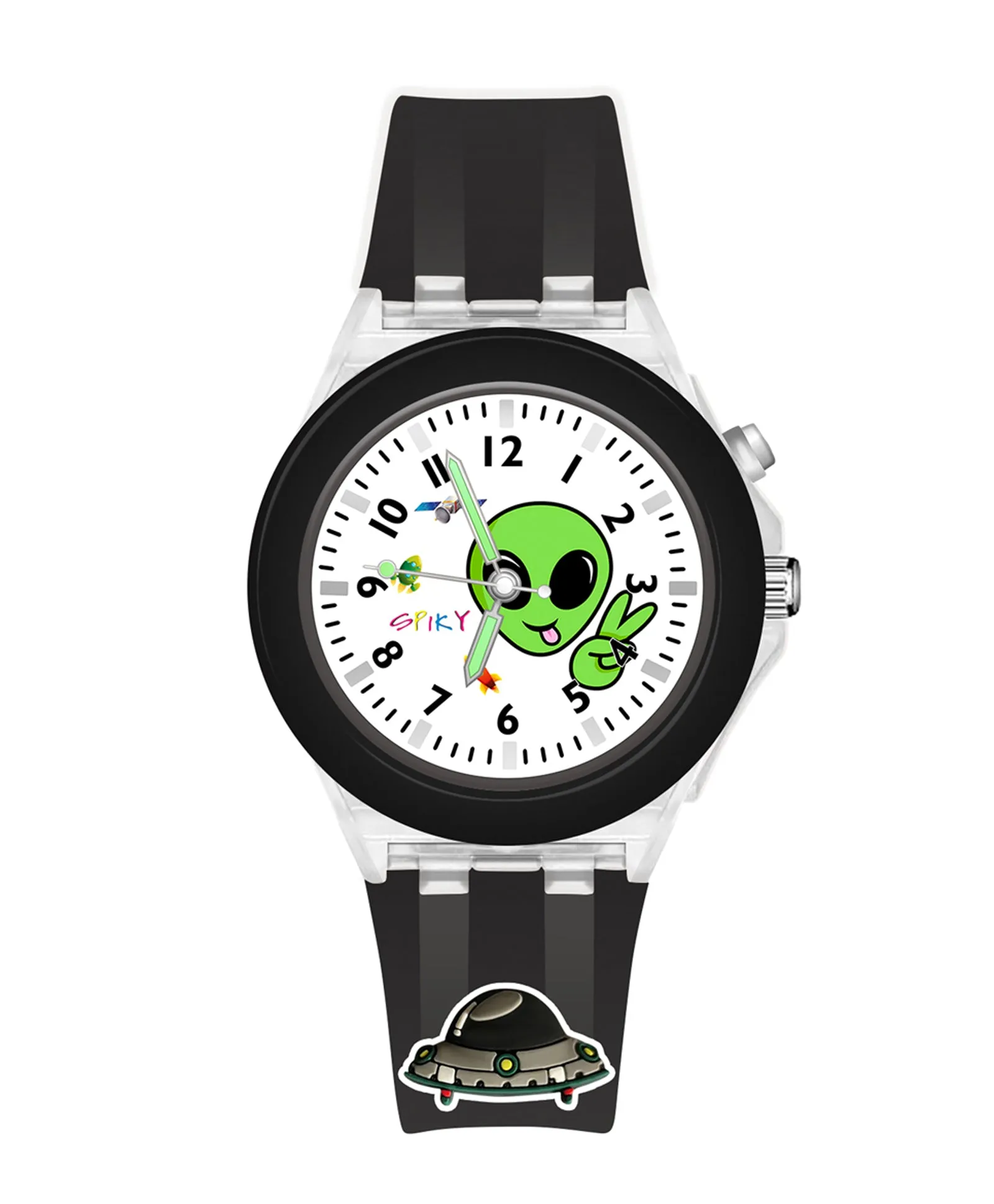 Spiky 3D Cartoon Analog Light Watch for Kids
