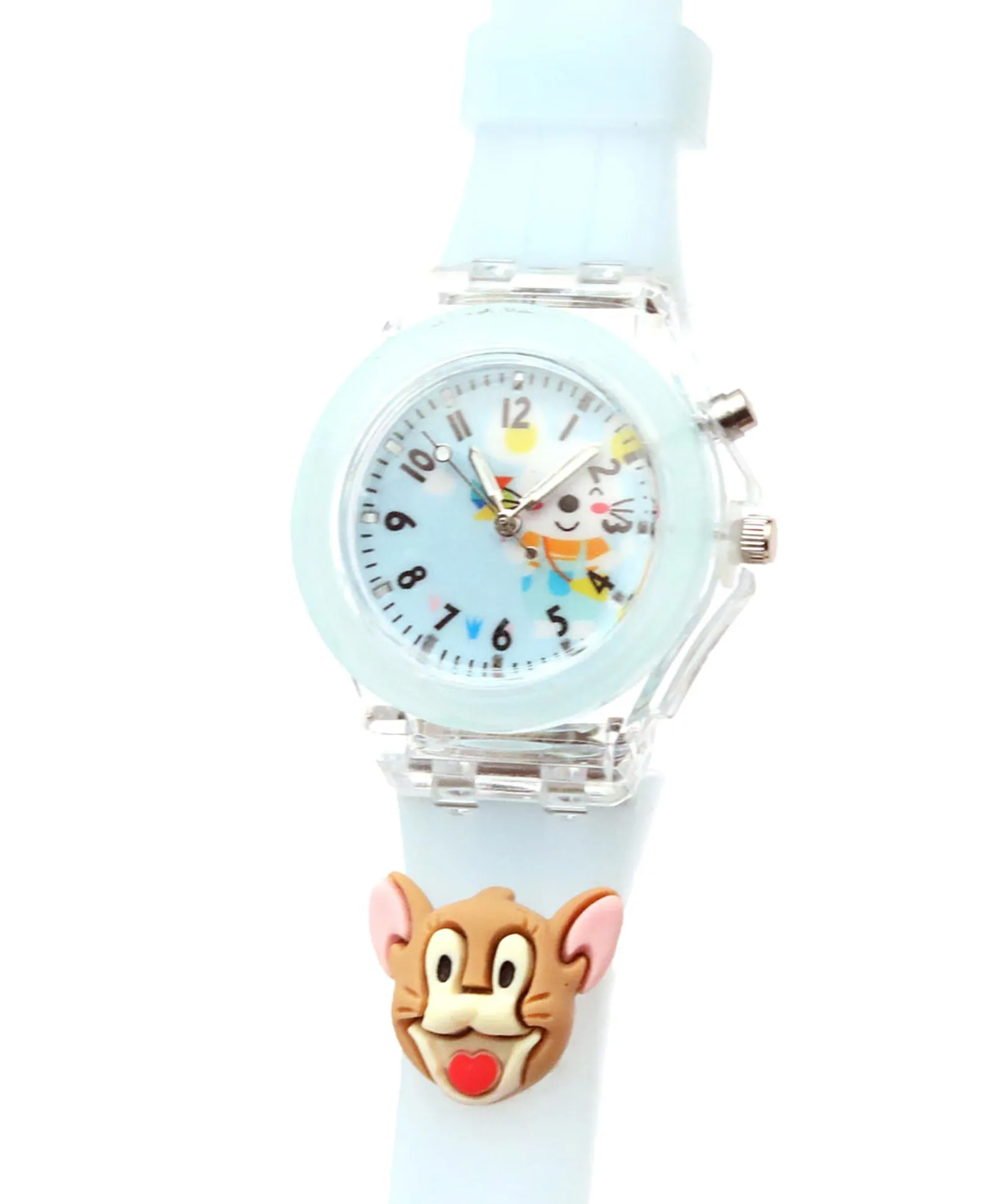 Spiky 3D Cartoon Analog Light Watch for Kids