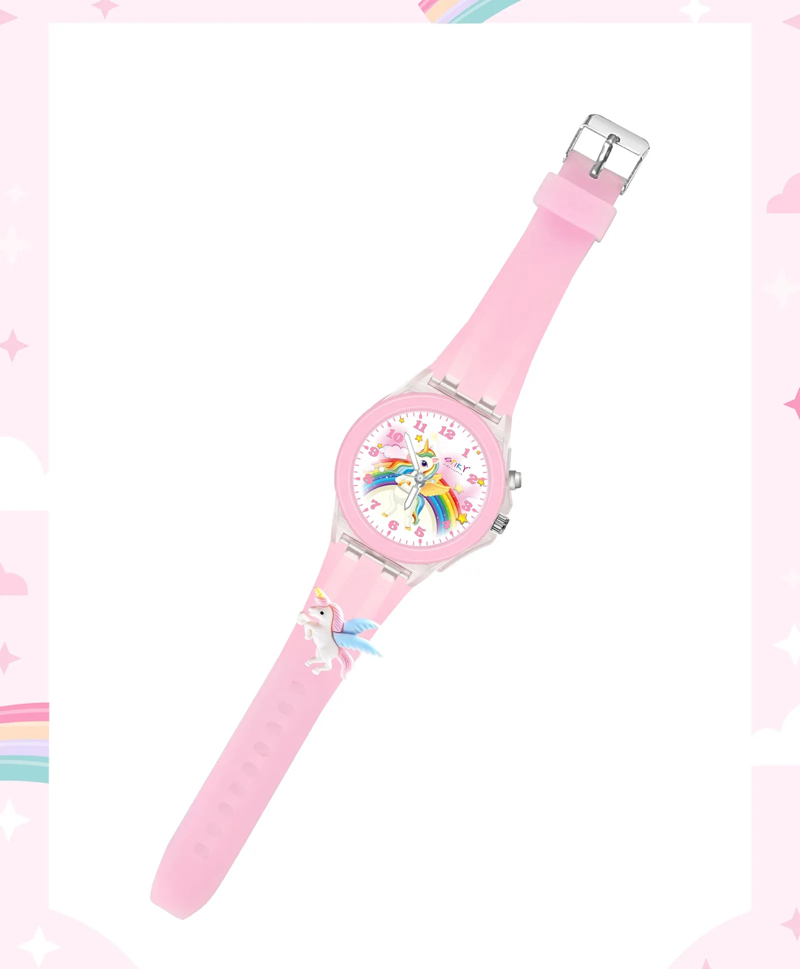Spiky 3D Cartoon Analog Light Watch for Kids