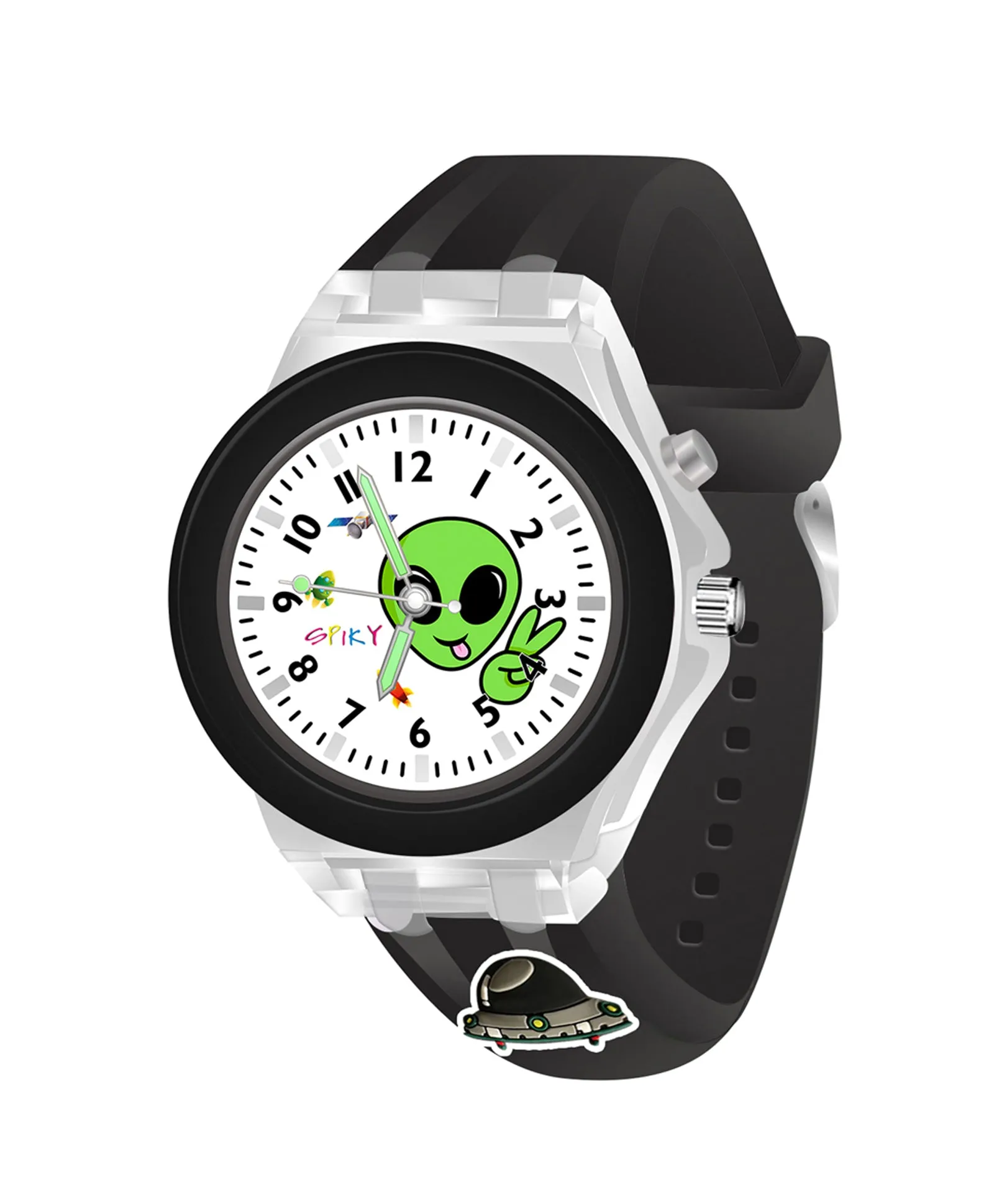 Spiky 3D Cartoon Analog Light Watch for Kids