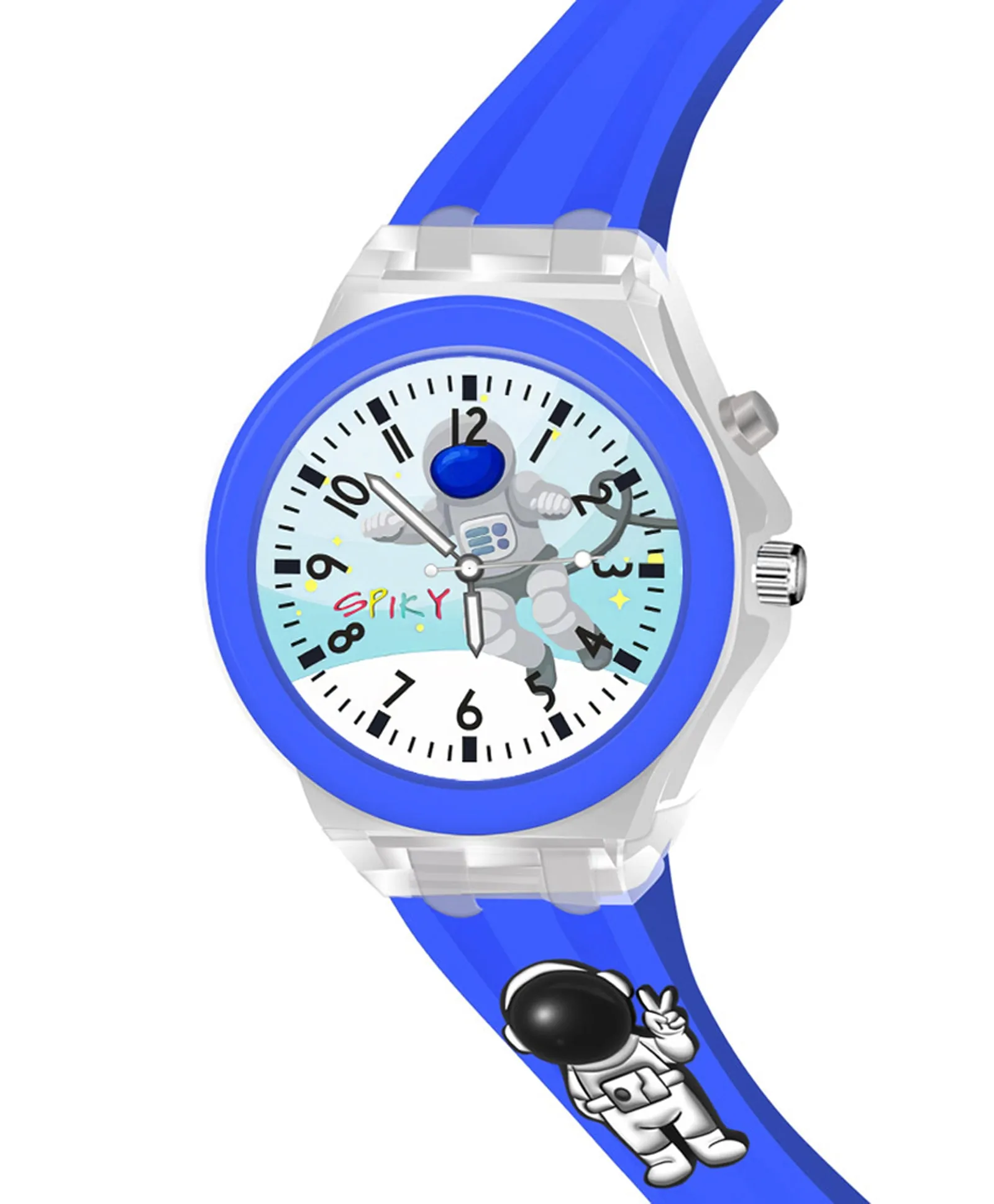 Spiky 3D Cartoon Analog Light Watch for Kids