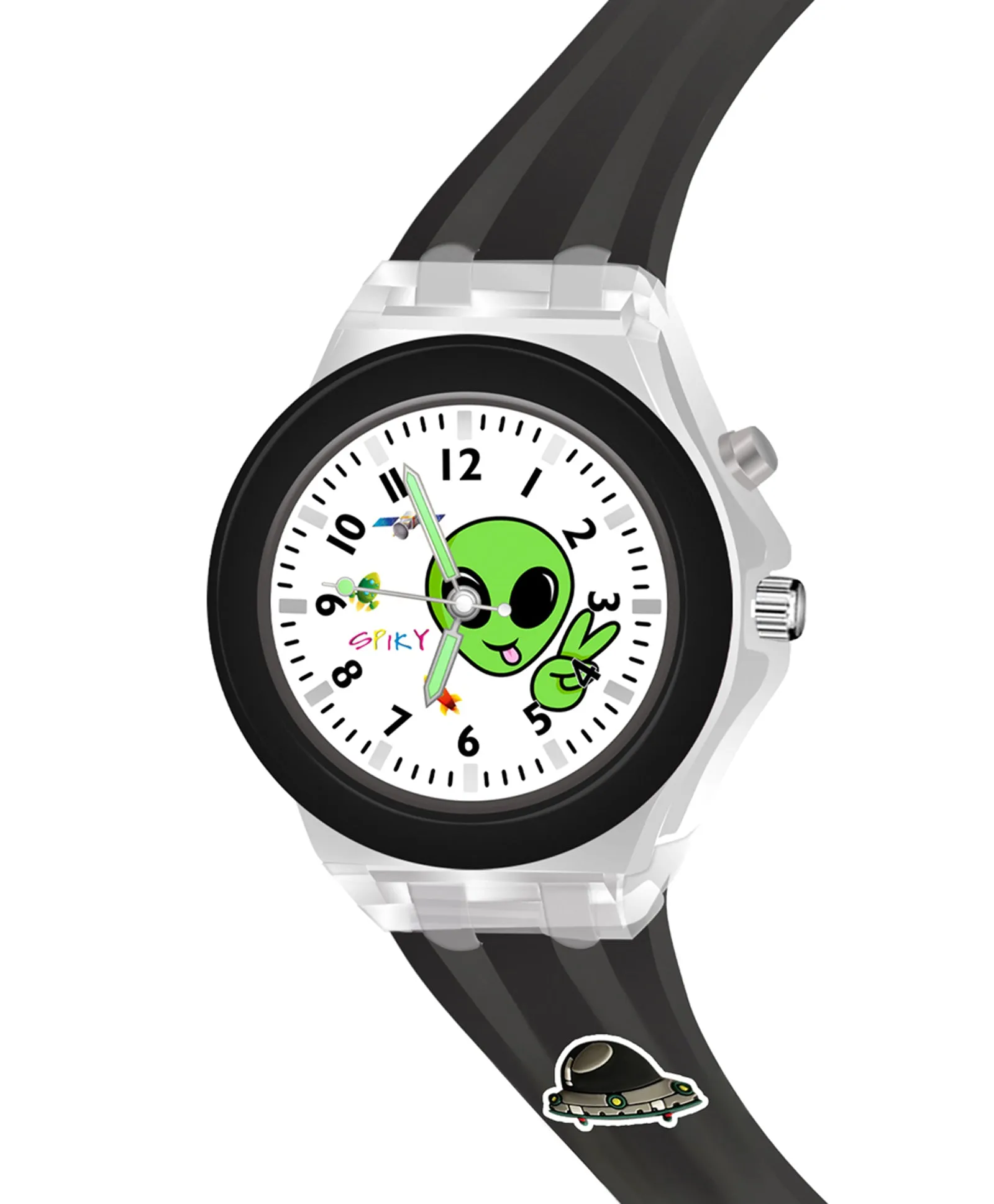 Spiky 3D Cartoon Analog Light Watch for Kids