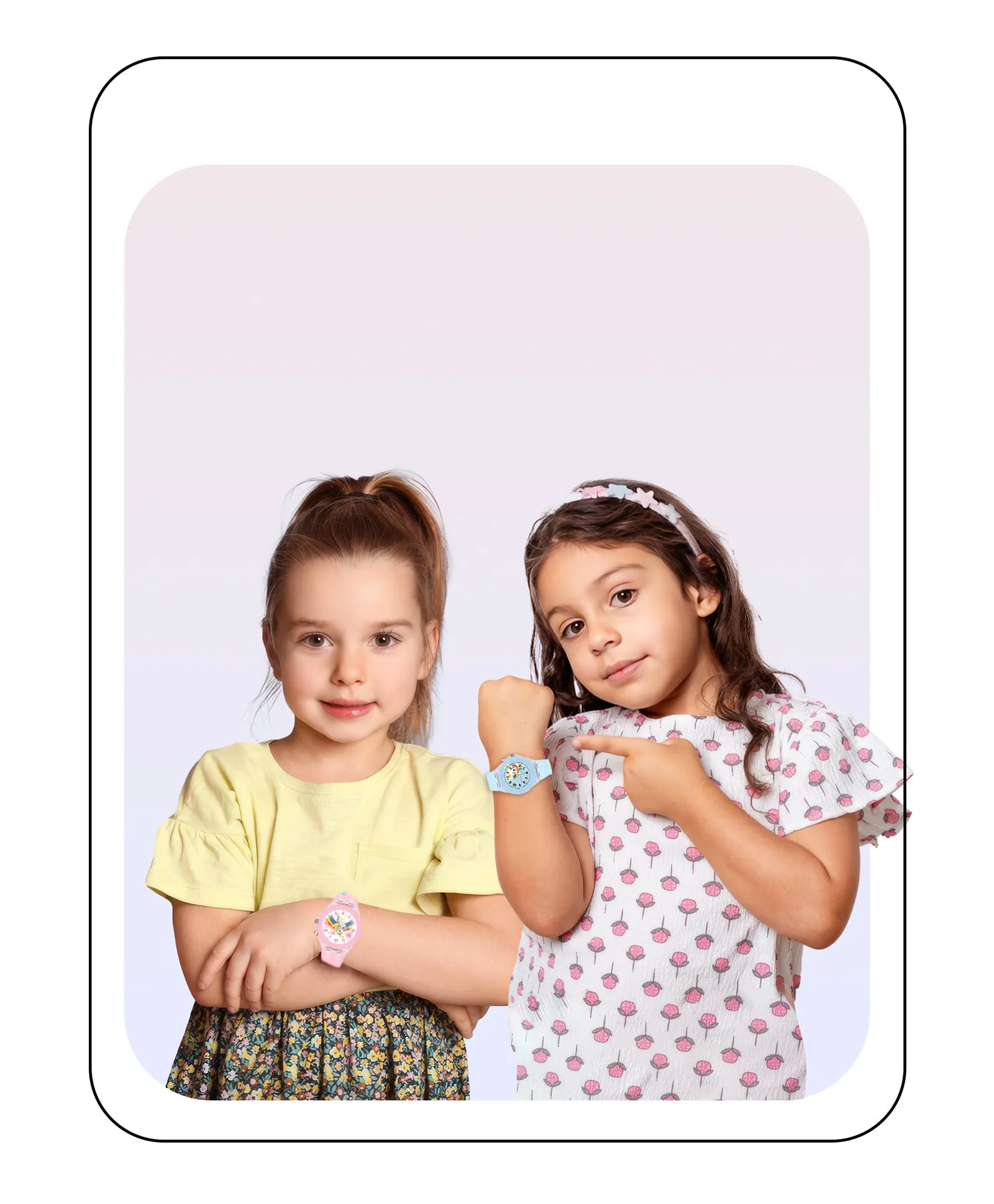 Spiky Combo of Unicorn & Rabbit 3D Cartoon Analog Light Watch