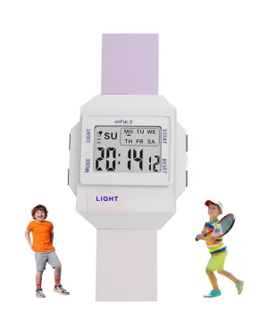 Spiky EVA34 Square Multifunctional Digital Sports Watch for Kids - Purple