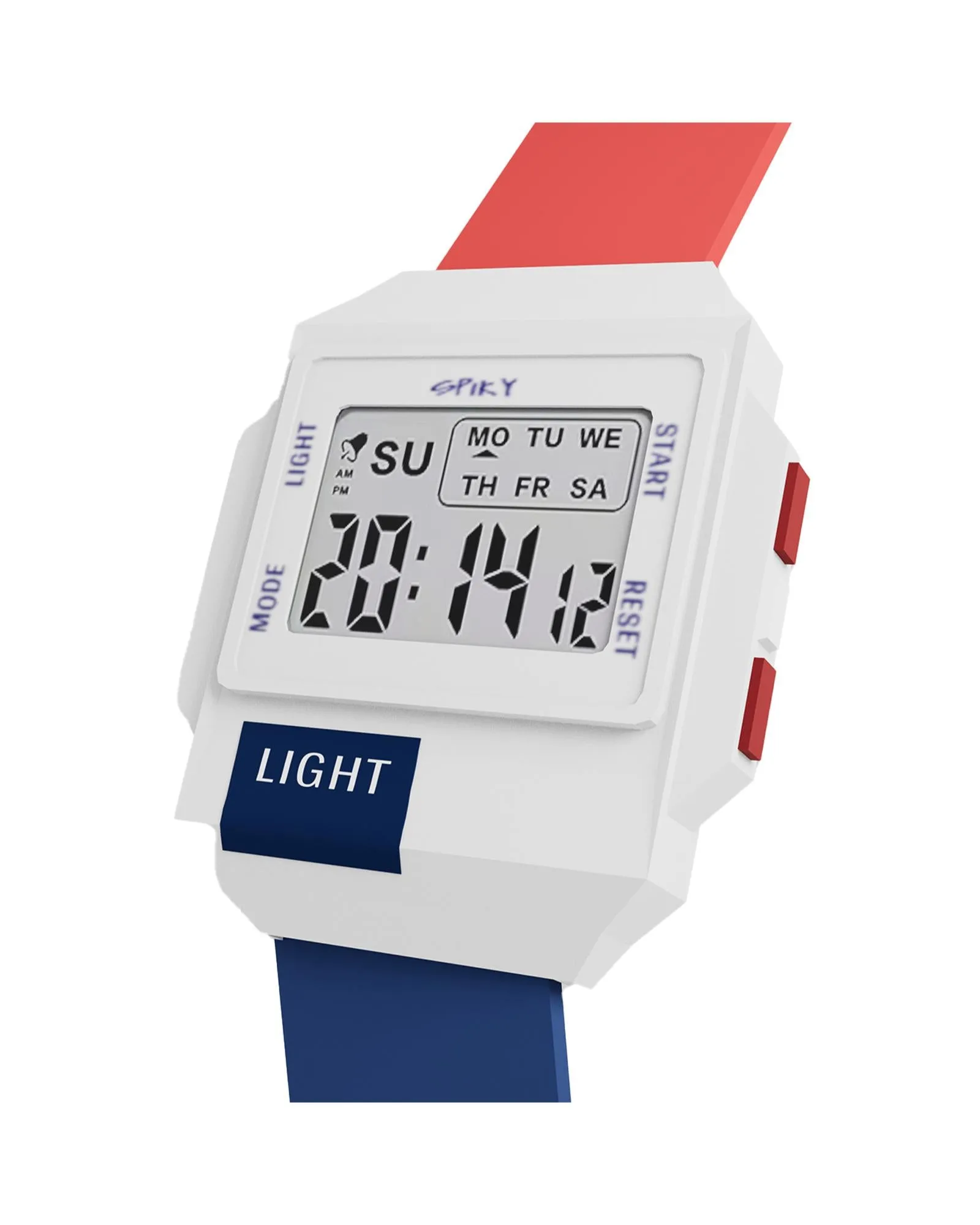 Spiky EVA34 Square Multifunctional Digital Sports Watch for Kids - Purple