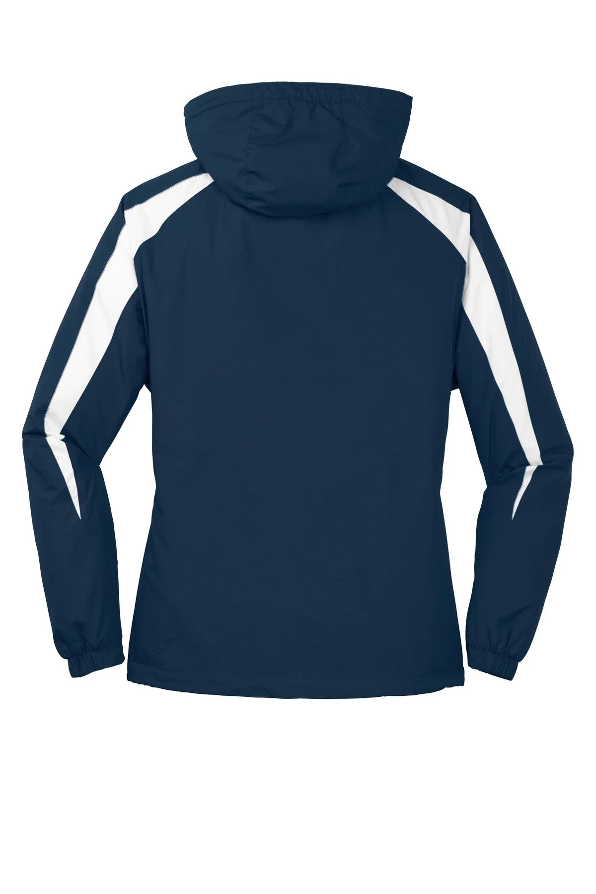 Sport-Tek Fleece-Lined Colorblock Jacket. JST81 True Navy/ White