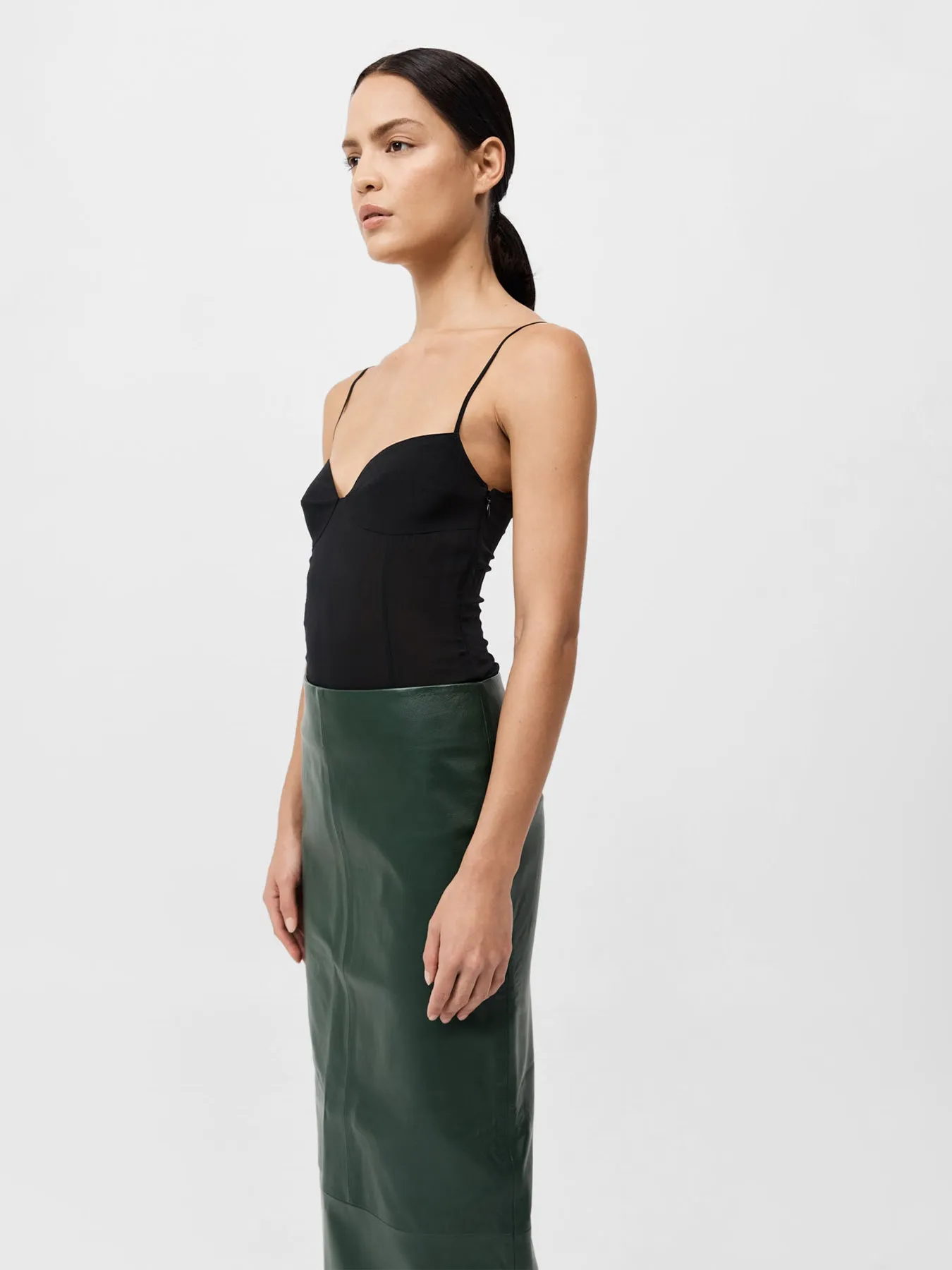St. Agni Silk Cami Black