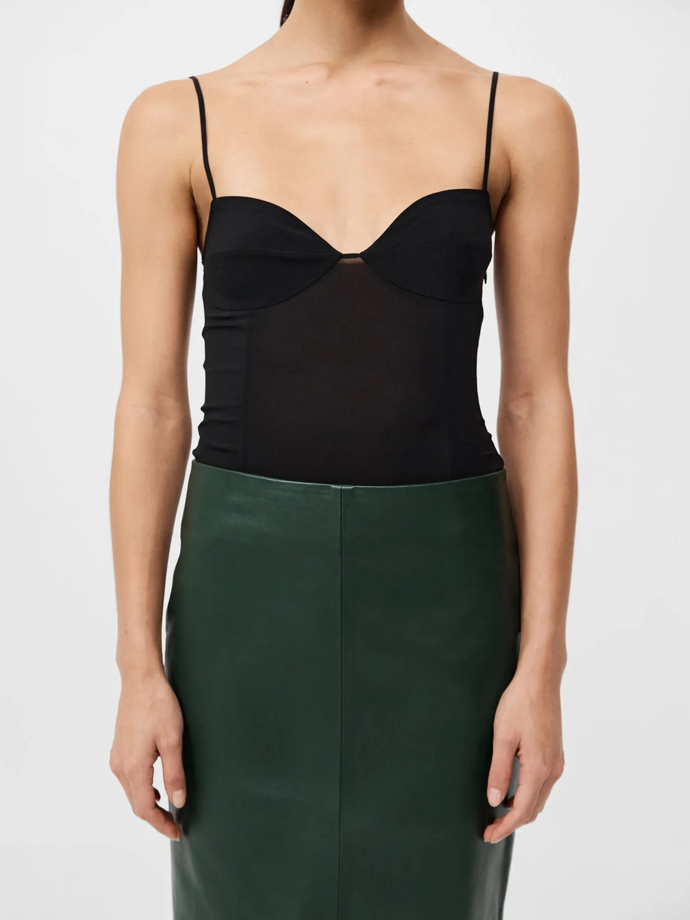 St. Agni Silk Cami Black
