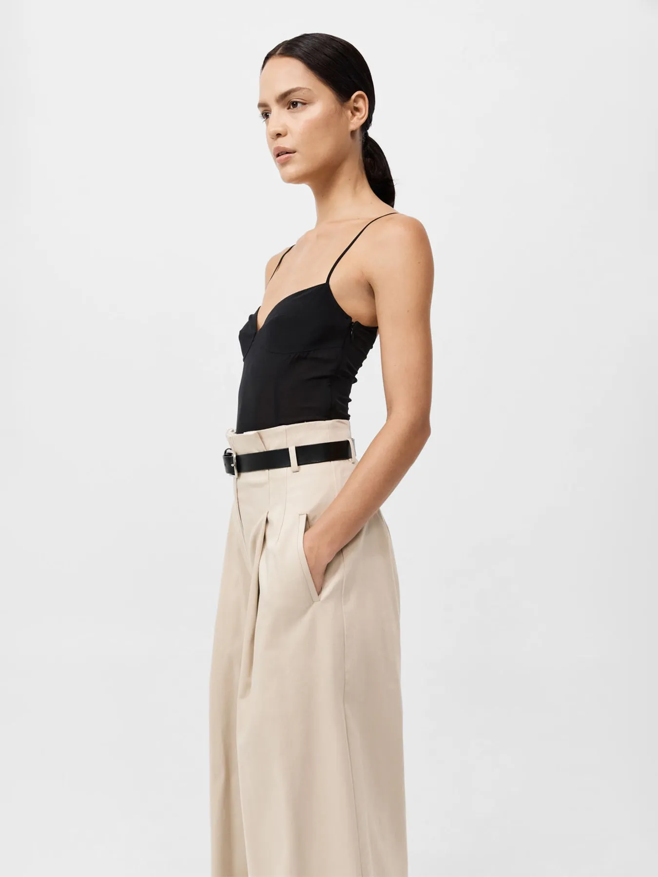 St. Agni Silk Cami Black