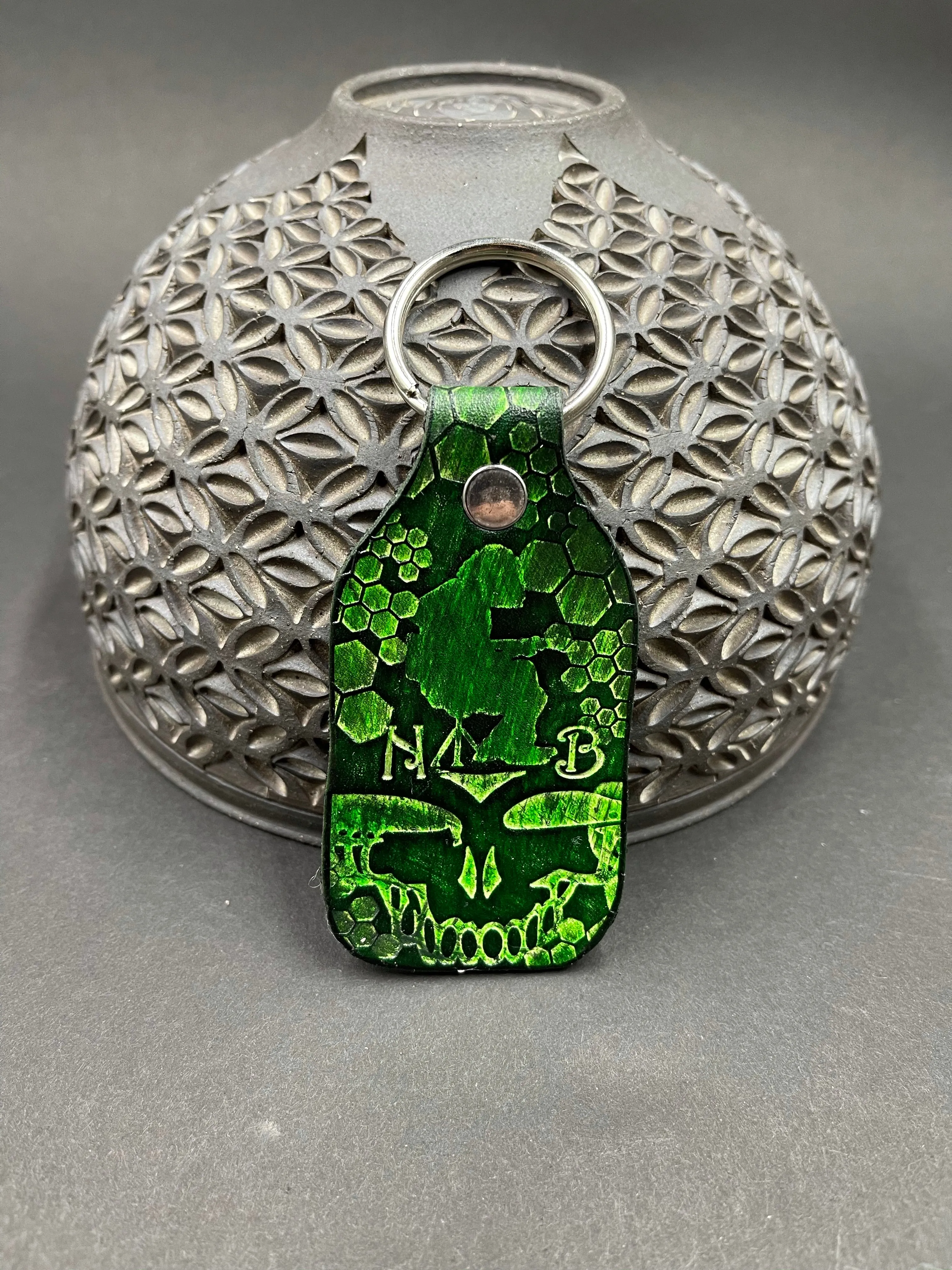 Stamped Leather Keychain - Grateful Mashups