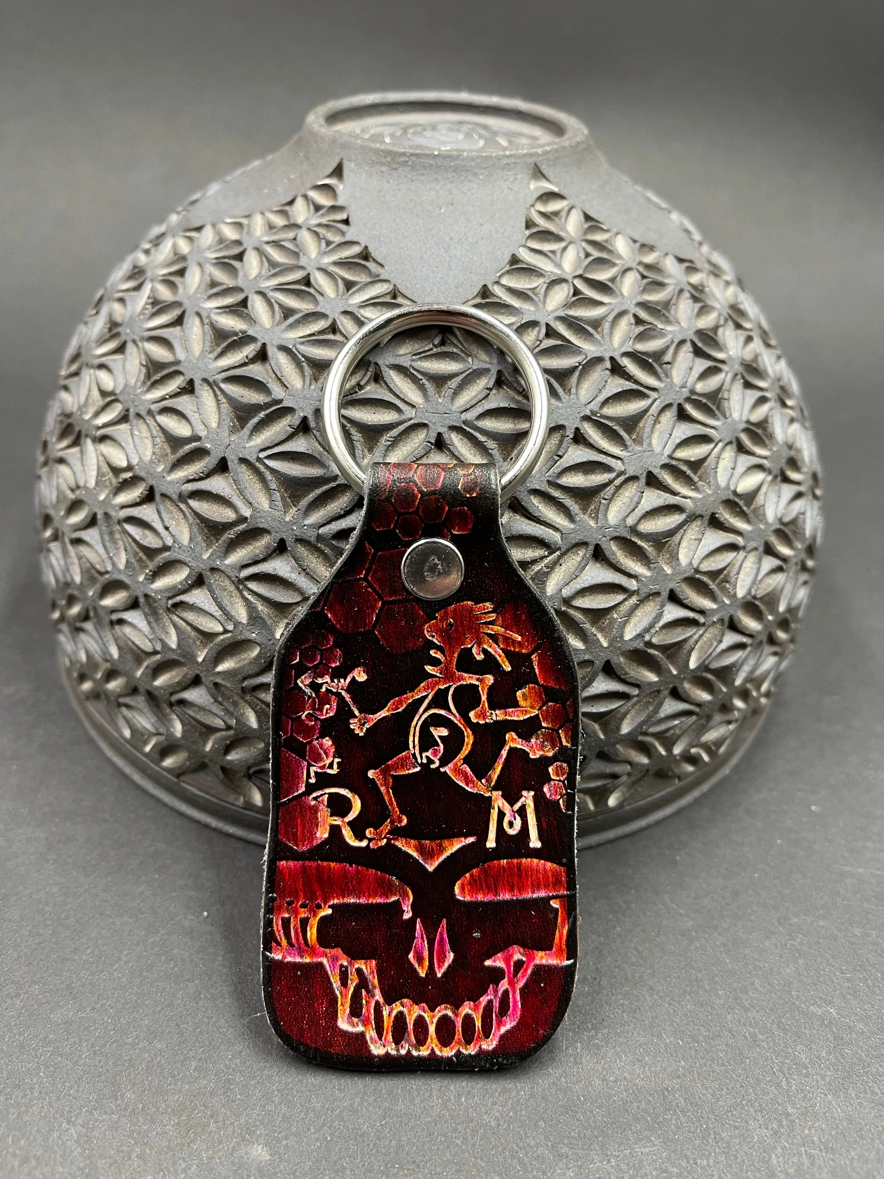 Stamped Leather Keychain - Grateful Mashups