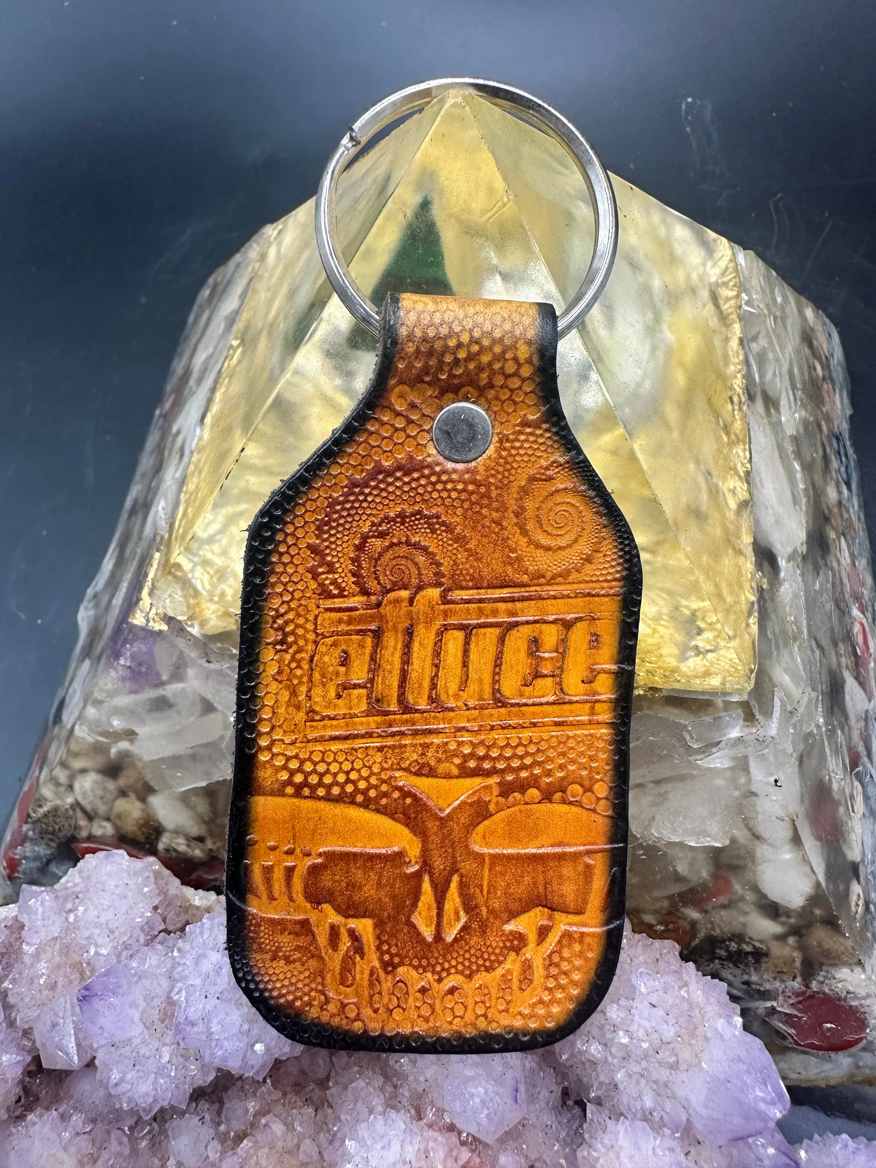 Stamped Leather Keychain - Grateful Mashups
