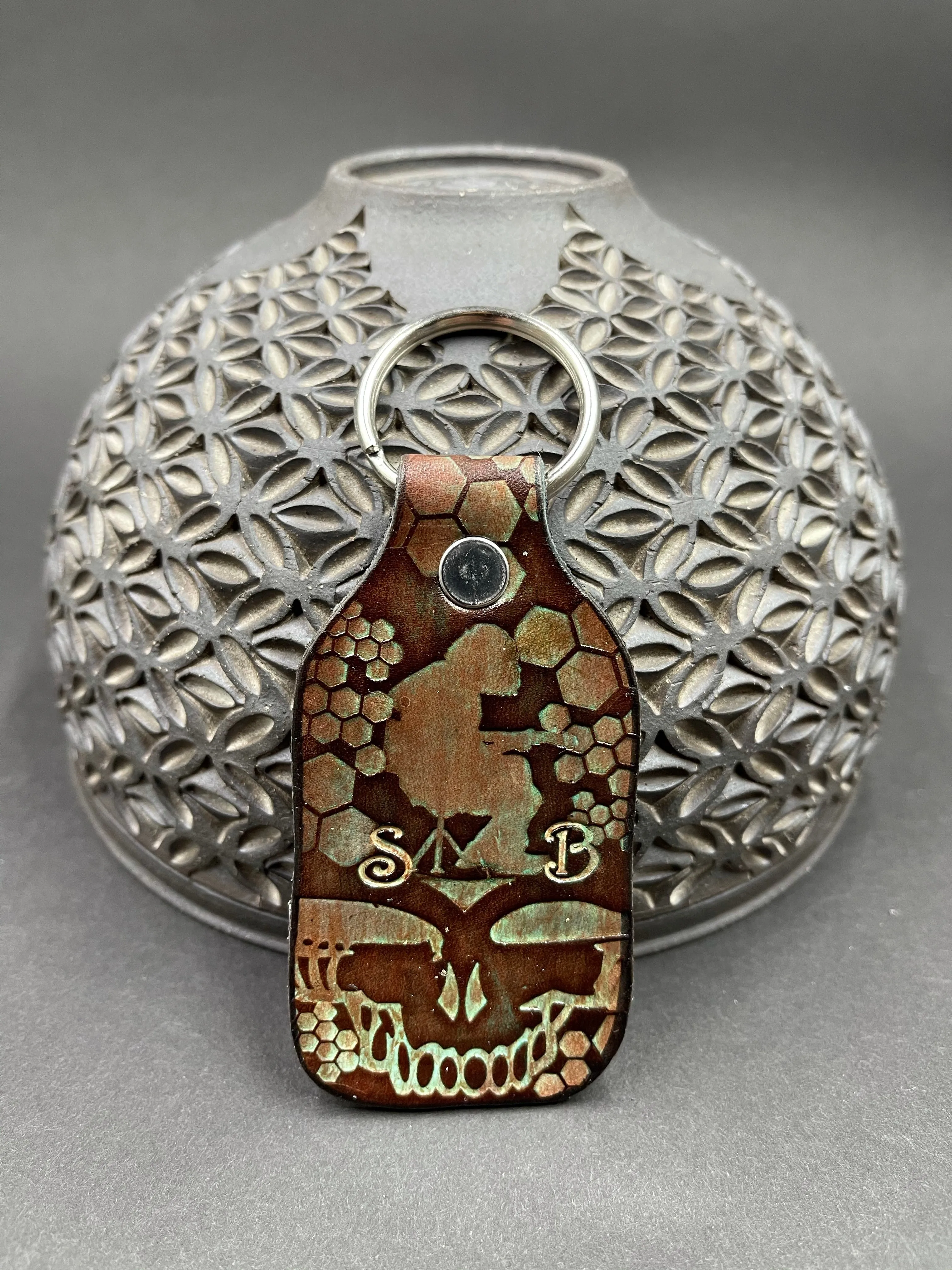 Stamped Leather Keychain - Grateful Mashups