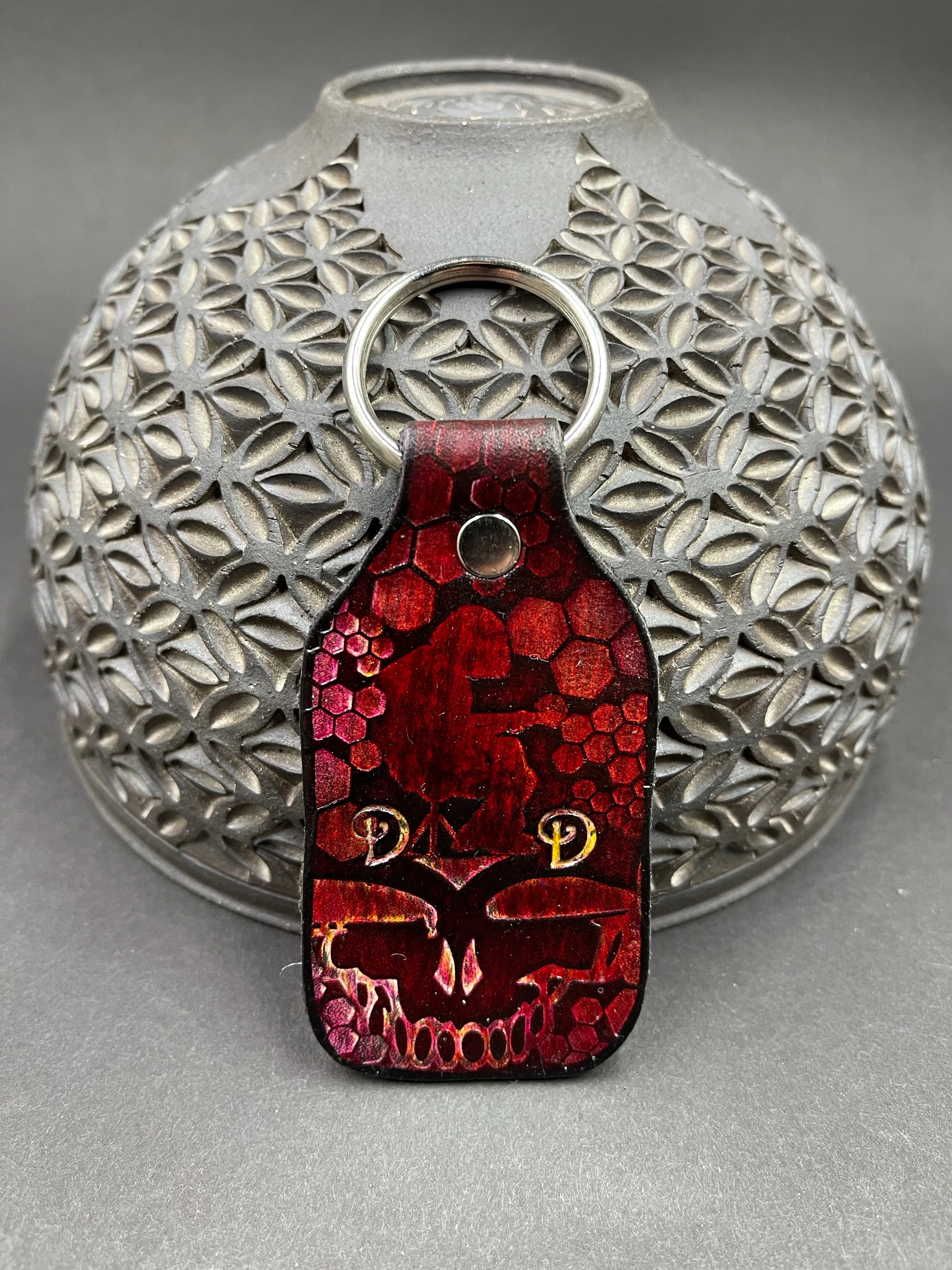 Stamped Leather Keychain - Grateful Mashups