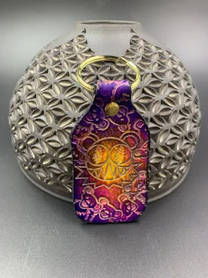 Stamped Leather Keychain - JRAD