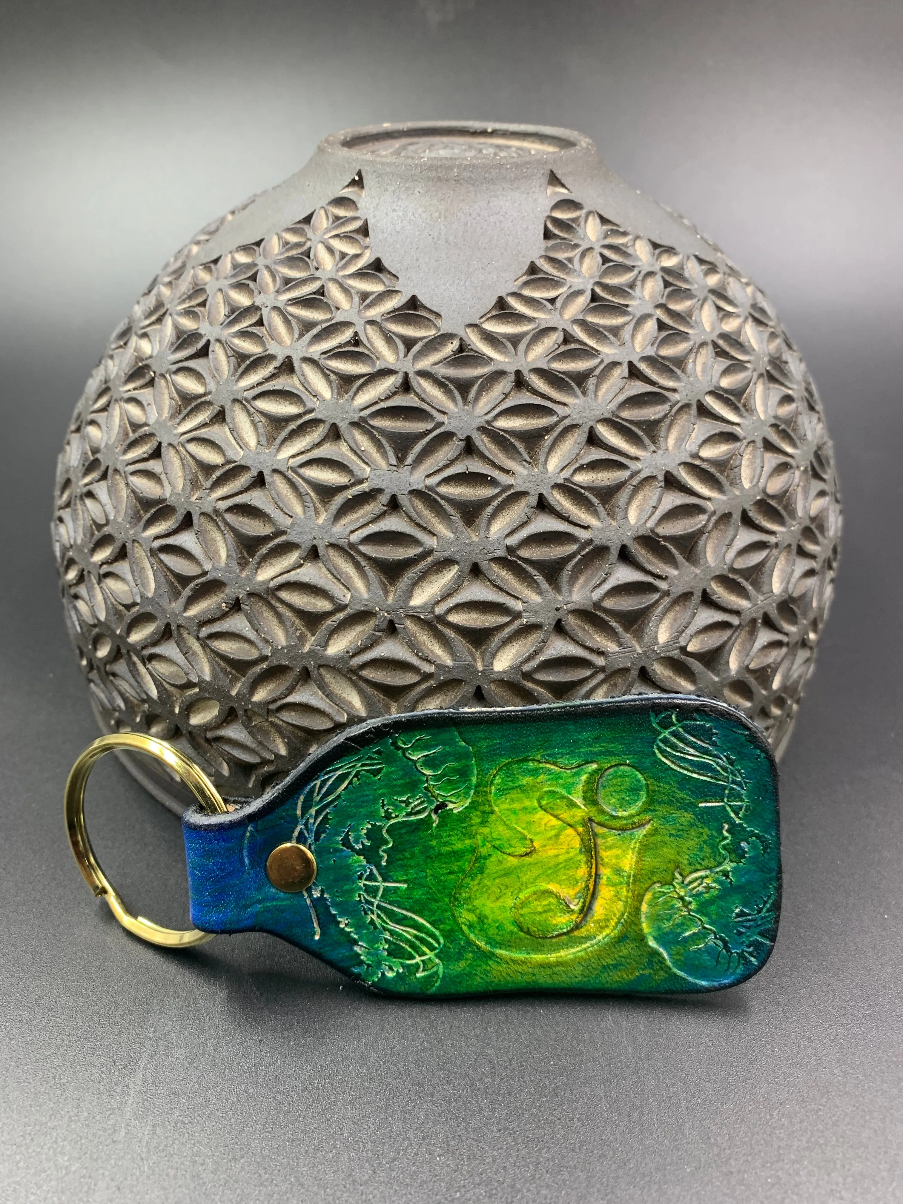 Stamped Leather Keychain - String Cheese Incident