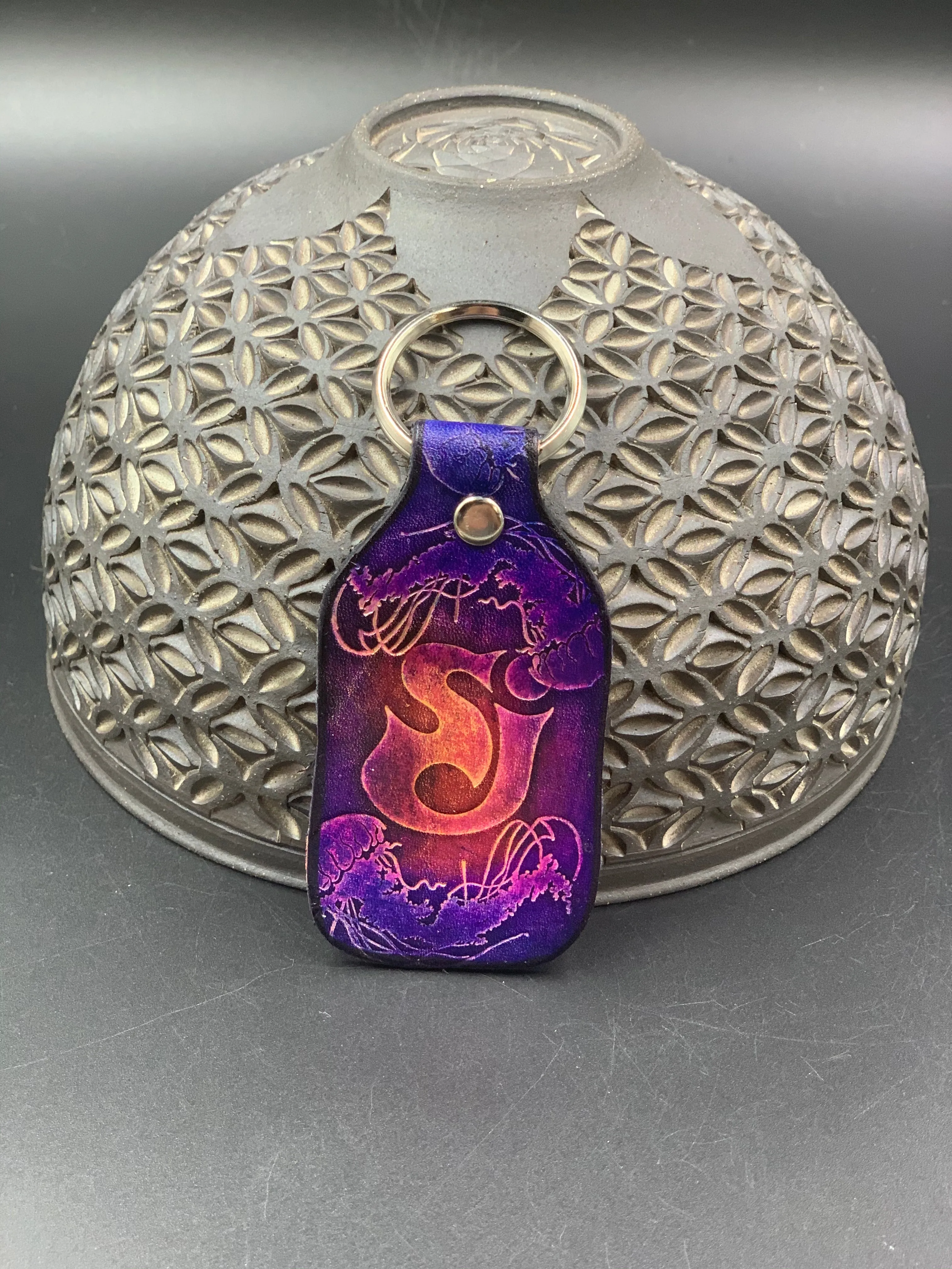 Stamped Leather Keychain - String Cheese Incident