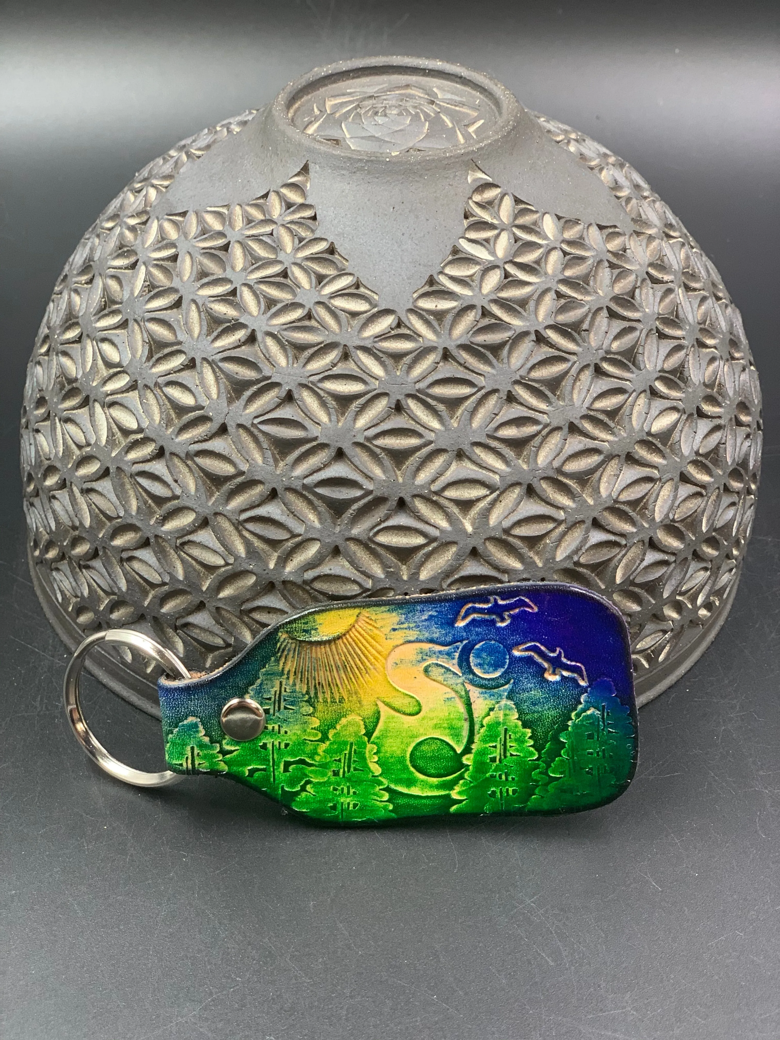 Stamped Leather Keychain - String Cheese Incident